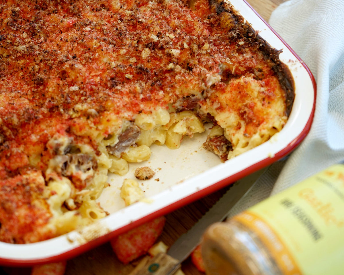 Flamin' Hot Brisket Mac & Cheese