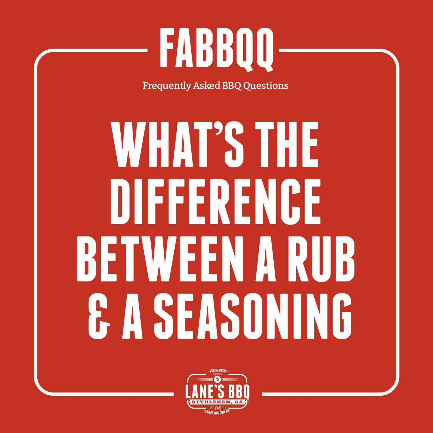 FABBQQ – What's the difference between a rub & a seasoning?