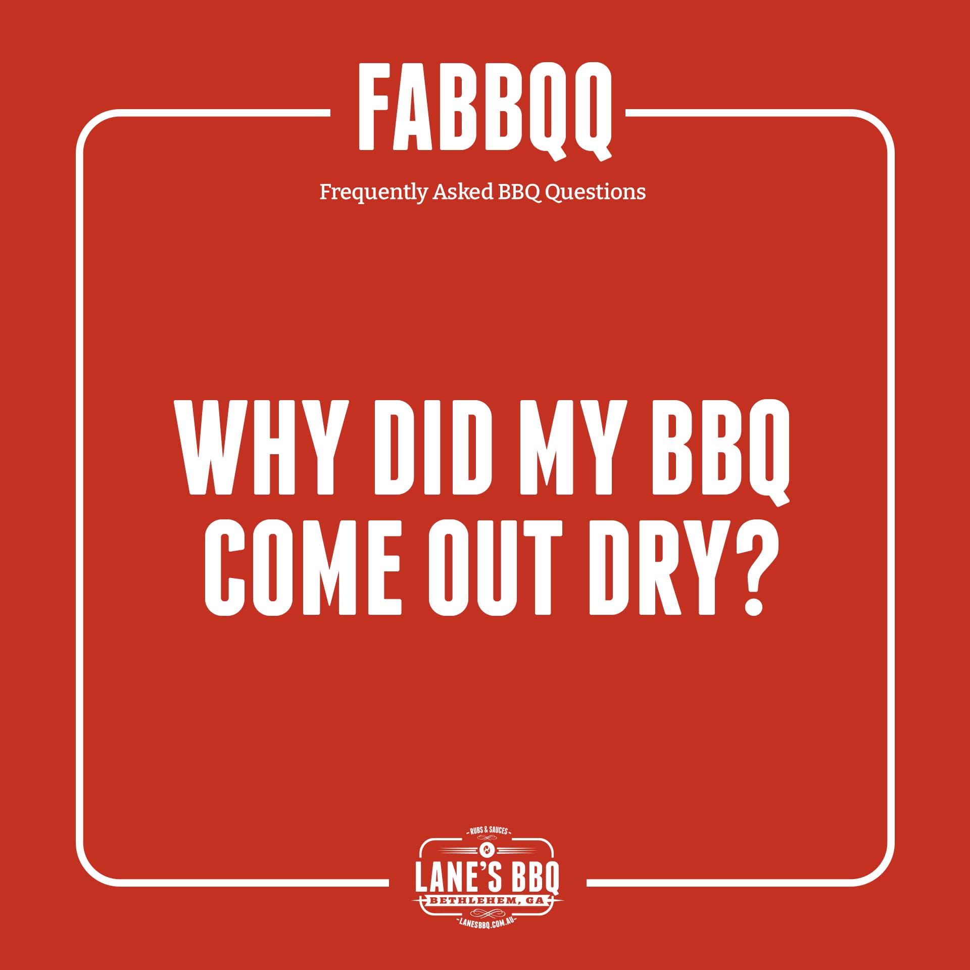 FABBQQ Why Did My BBQ Come Out Dry?
