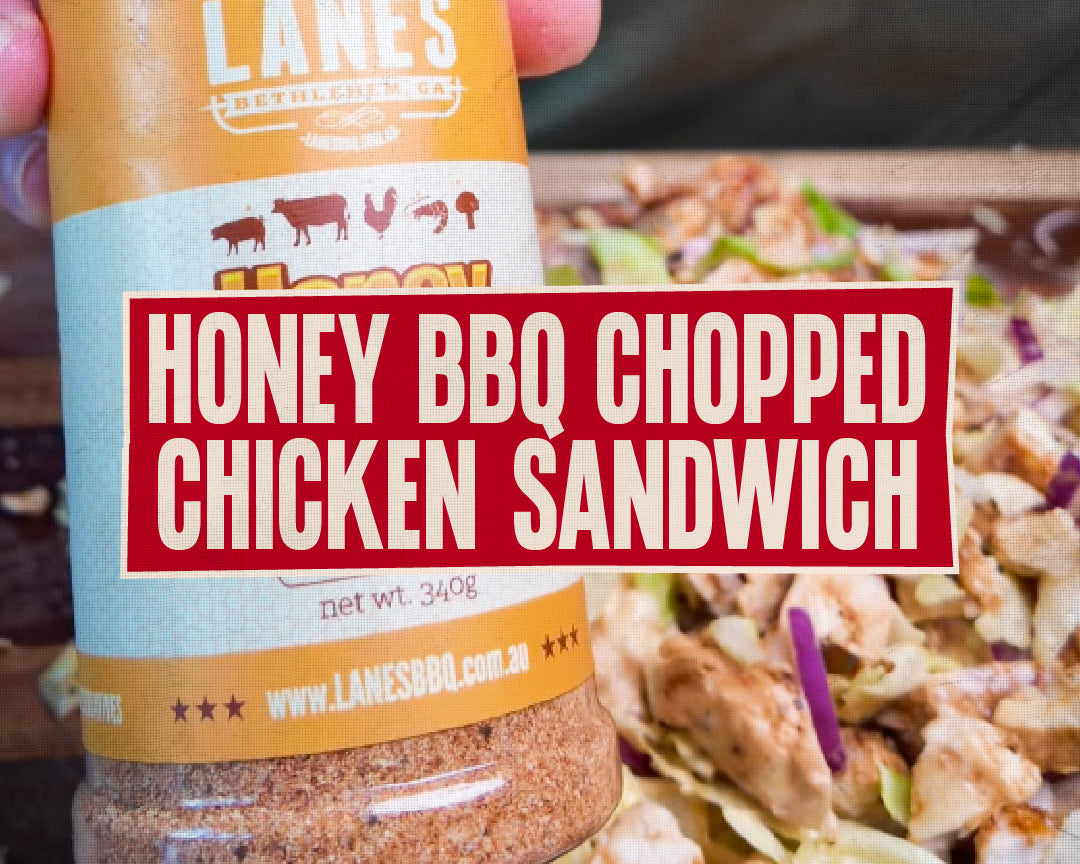 Honey BBQ  Chopped Chicken Sandwiches