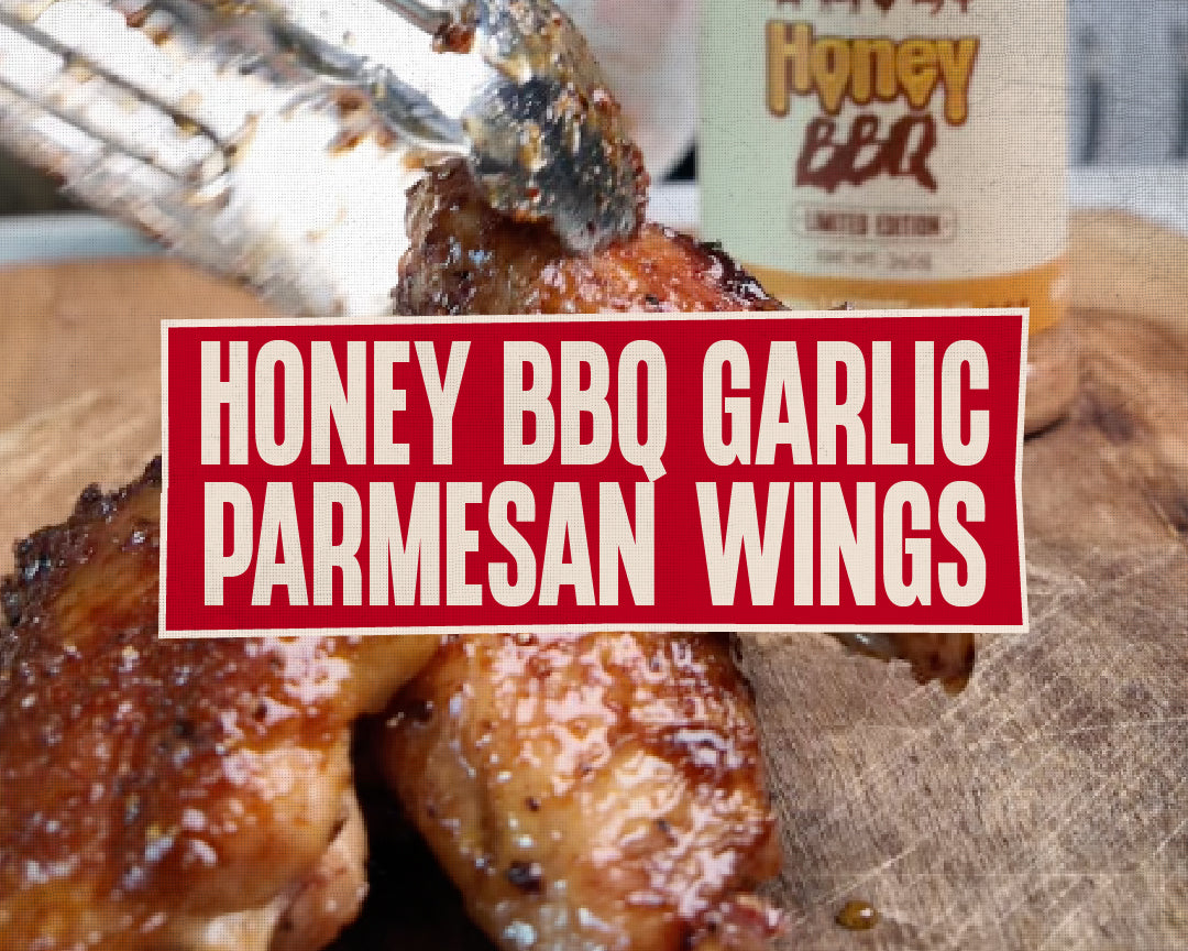 Honey BBQ Garlic Parmesan Wings
