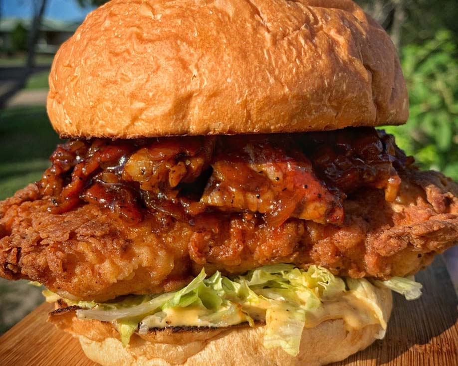 Bacon Jam Chicken Burger