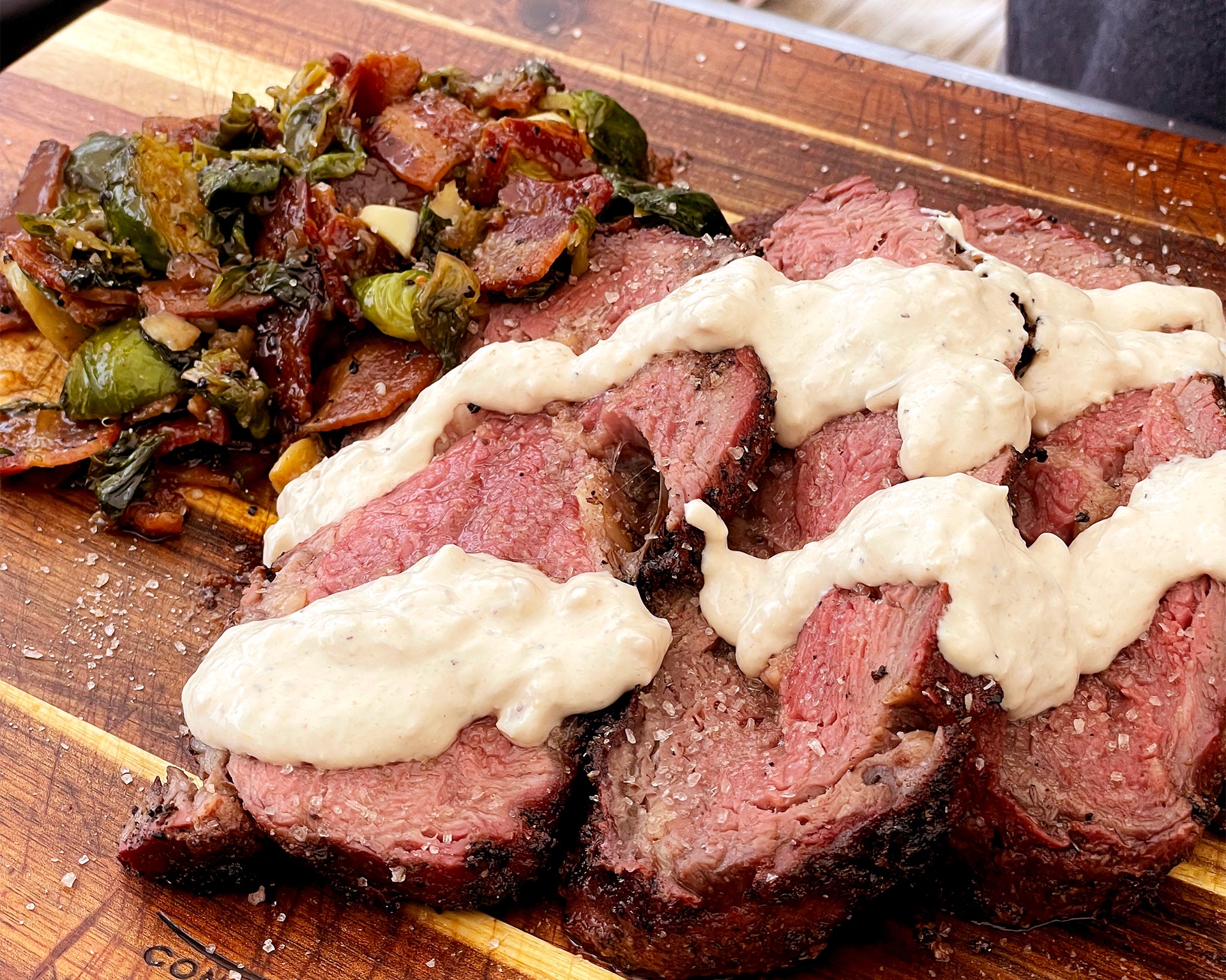 PRIME RIB WITH HORSERADISH SAUCE