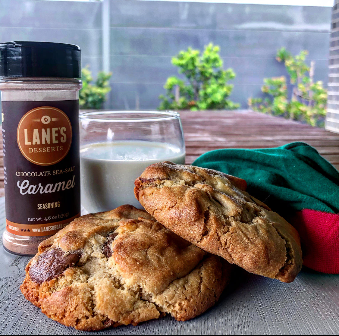 Santa’s Choc, Nut &amp; Caramel Sea Salt Cookies