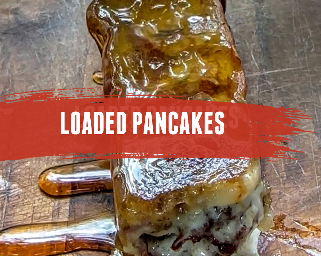 Loaded pancakes with Magic Dust HOT