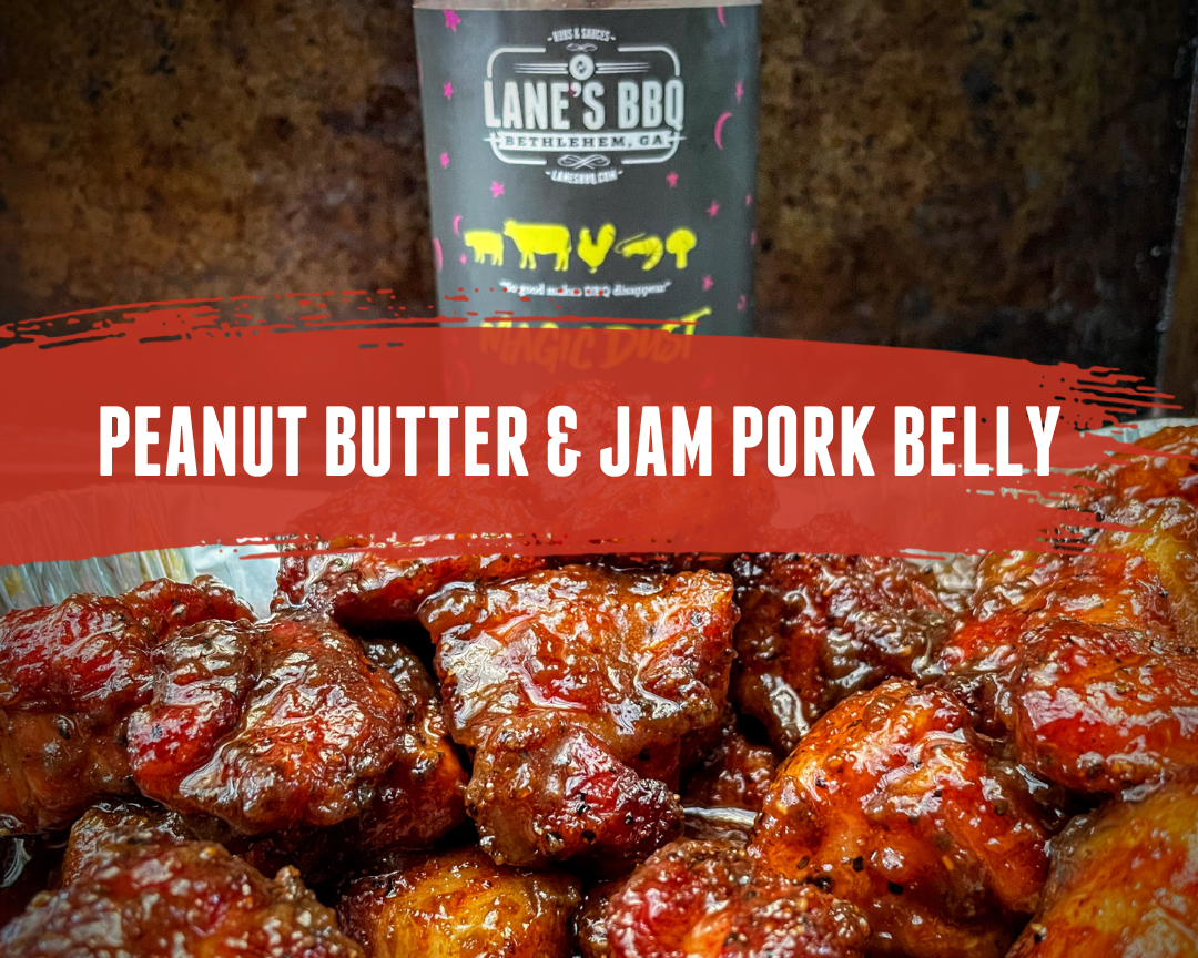 Peanut Butter & Jam Pork Belly Burnt Ends