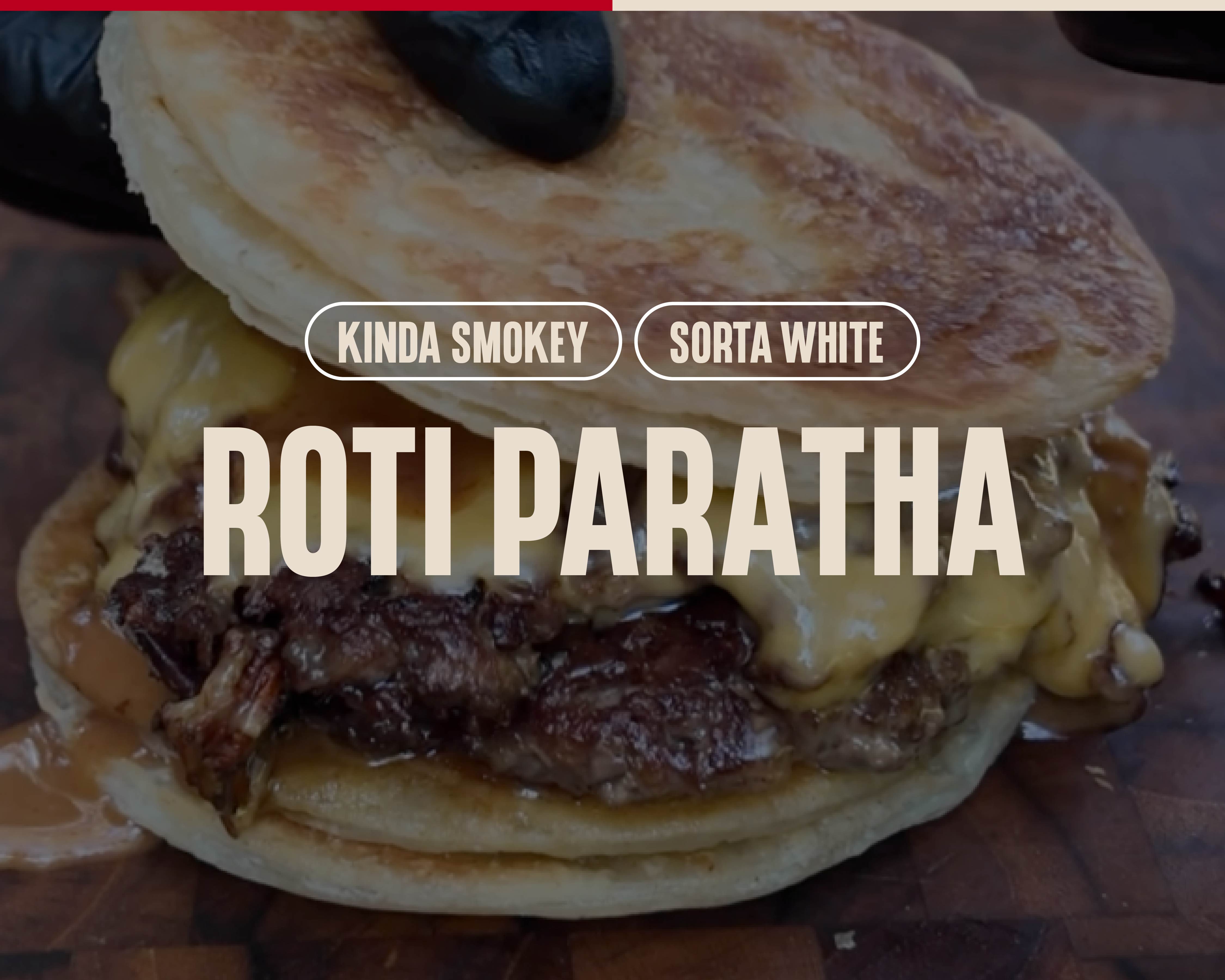 Roti Paratha Cheeseburgers