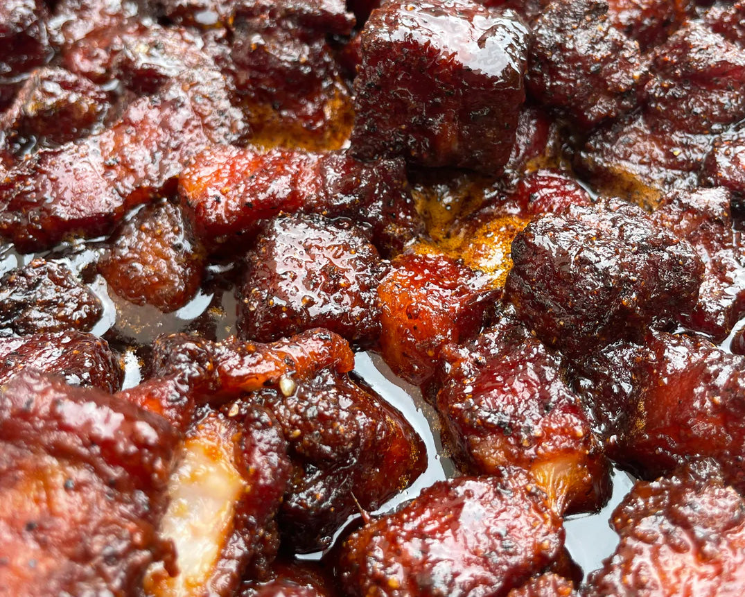SWEET AND SPICY PORK BELLY BURNT ENDS