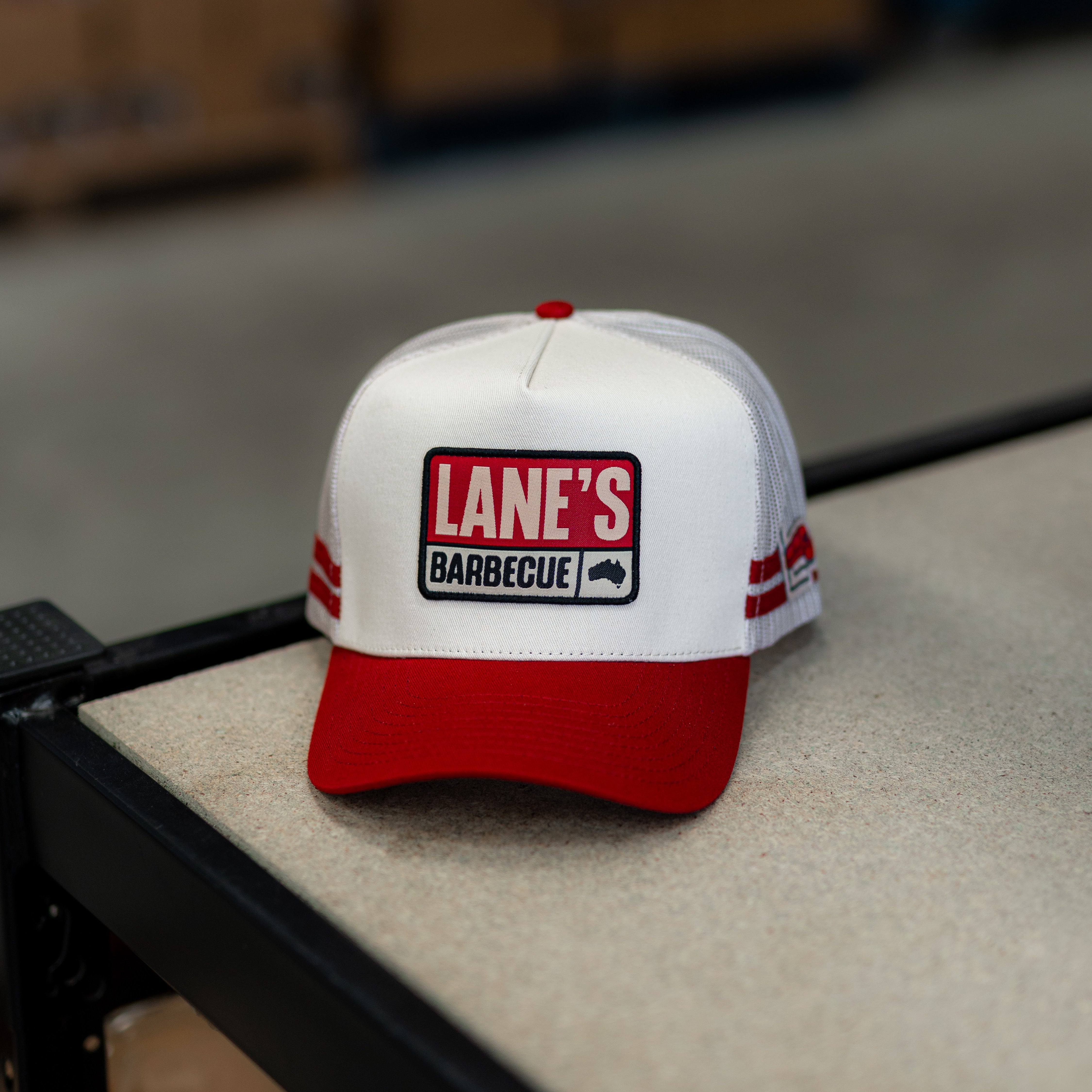 Lane's Trucker Hat - Red/White