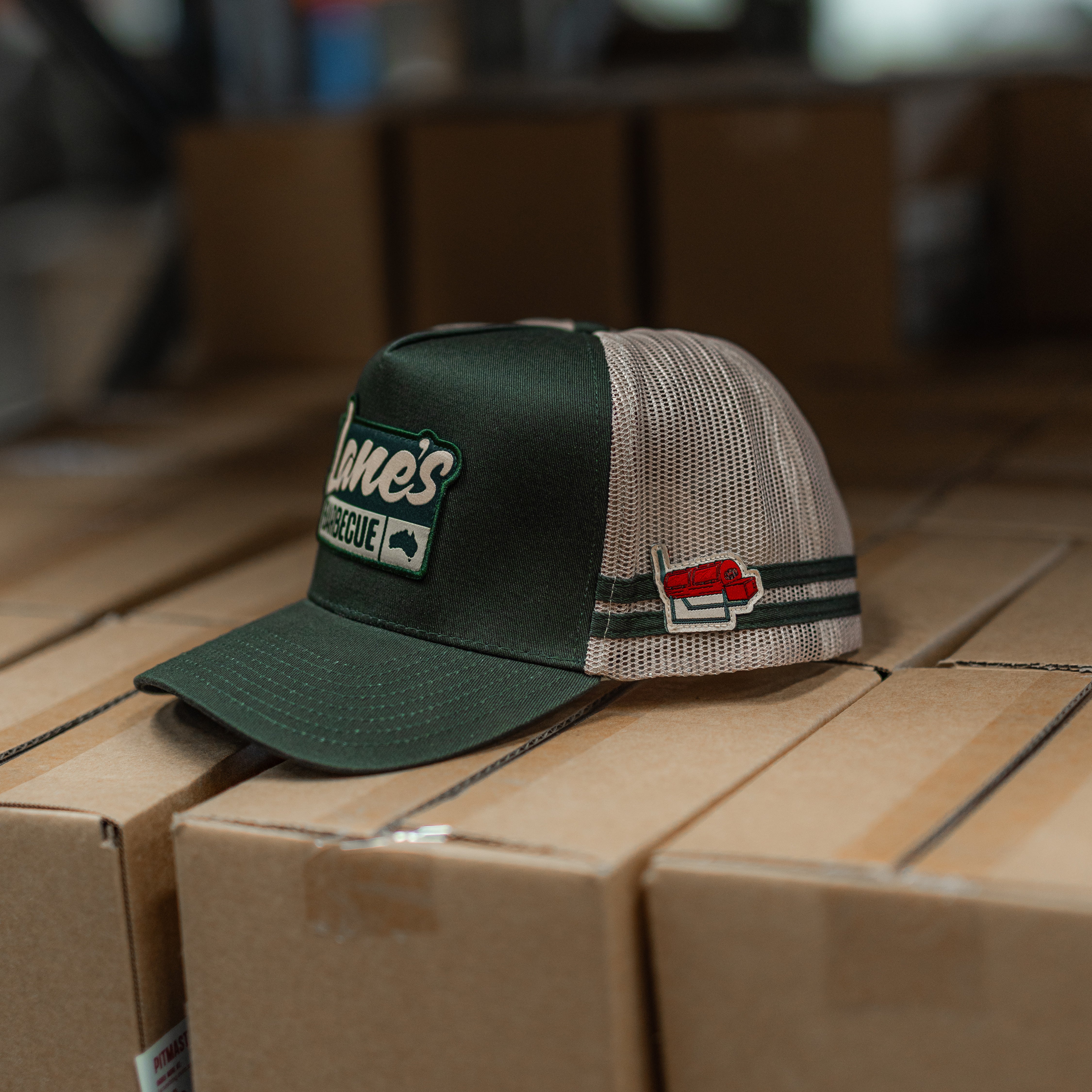 Lanes Trucker Hat - Green/White