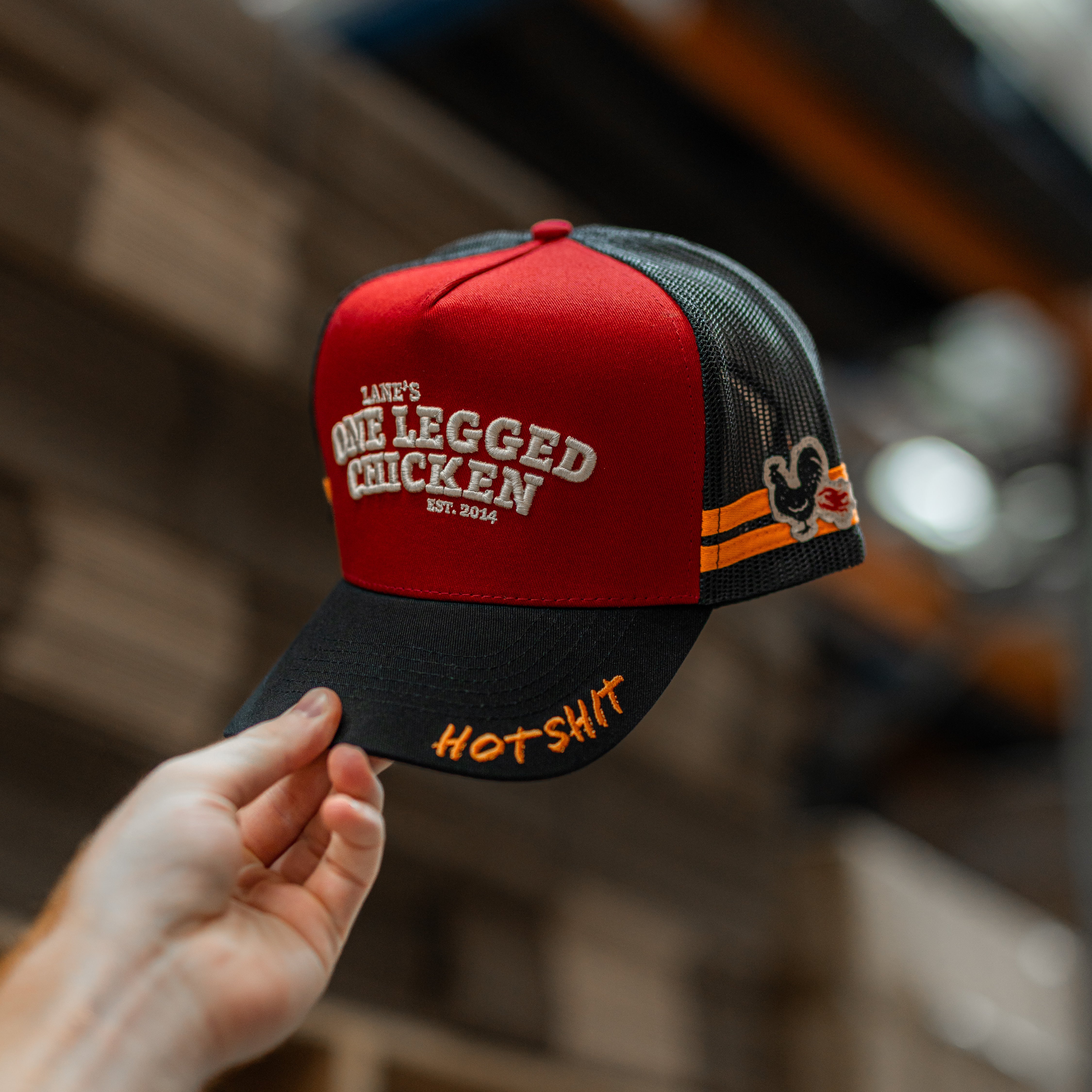 Lanes Trucker Hat - One Legged Chicken