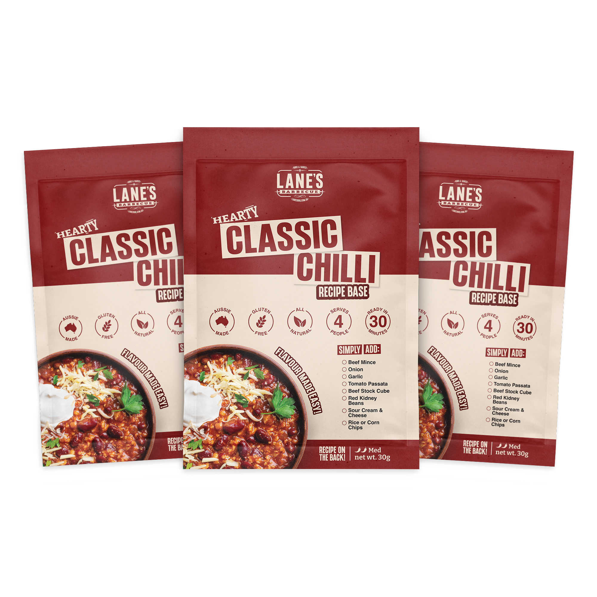 Hearty Classic Chilli Recipe Base 3pk