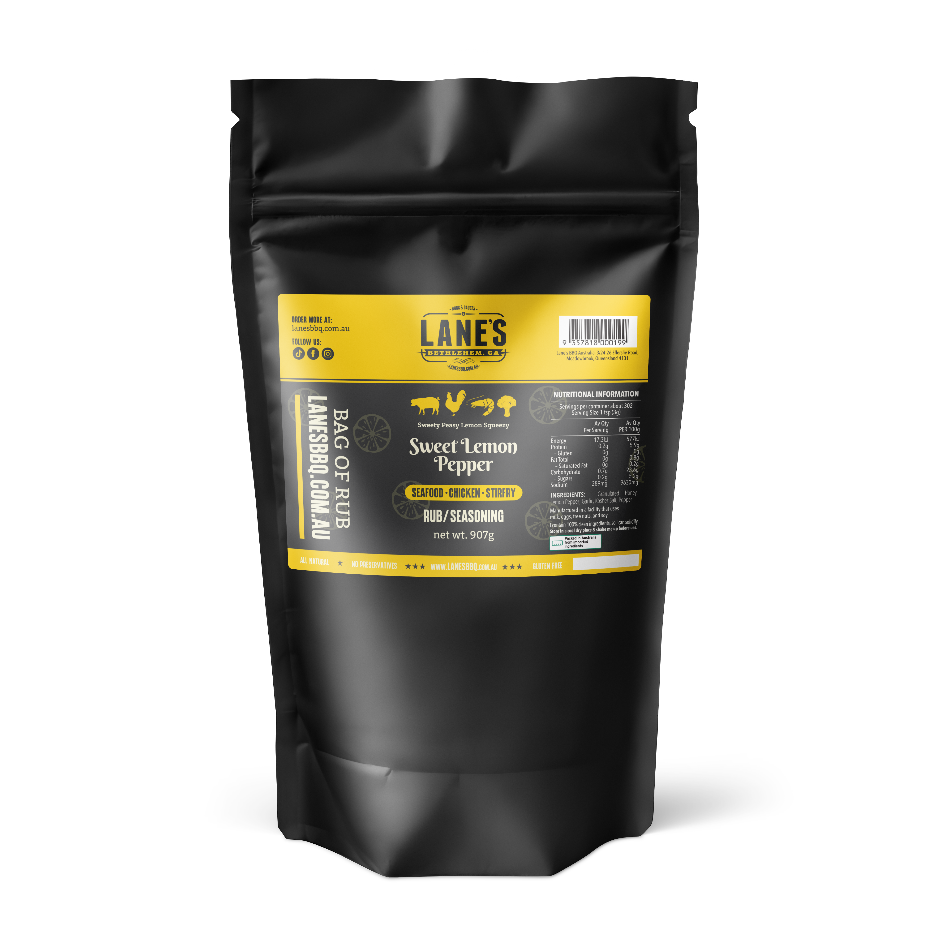 Sweet Lemon Pepper Rub
