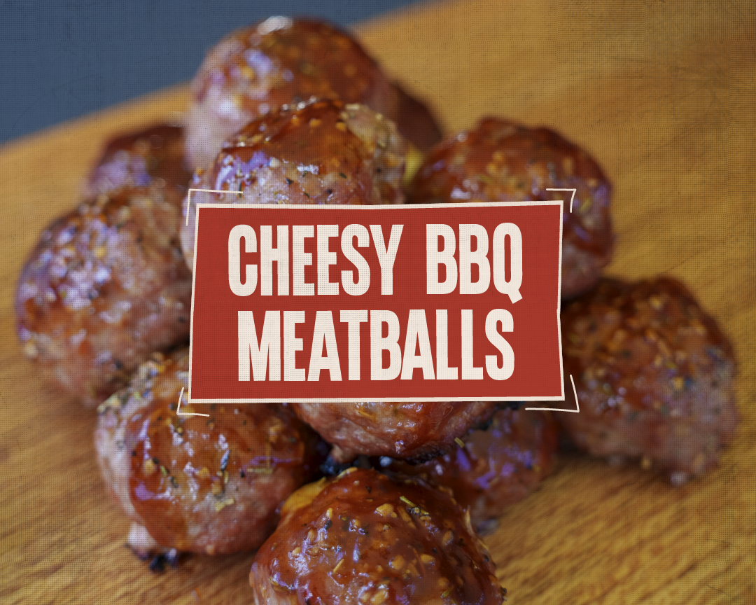 Cheesy BBQ Meatballs