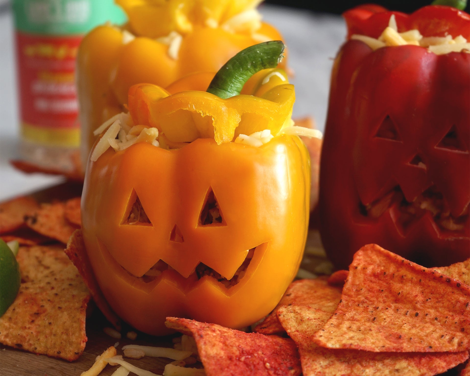 Pulled Pork Jack 'O Lanterns