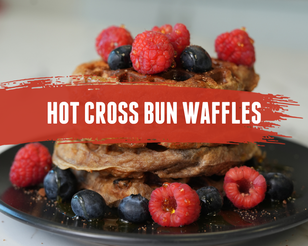 Hot Cross Bun Waffles