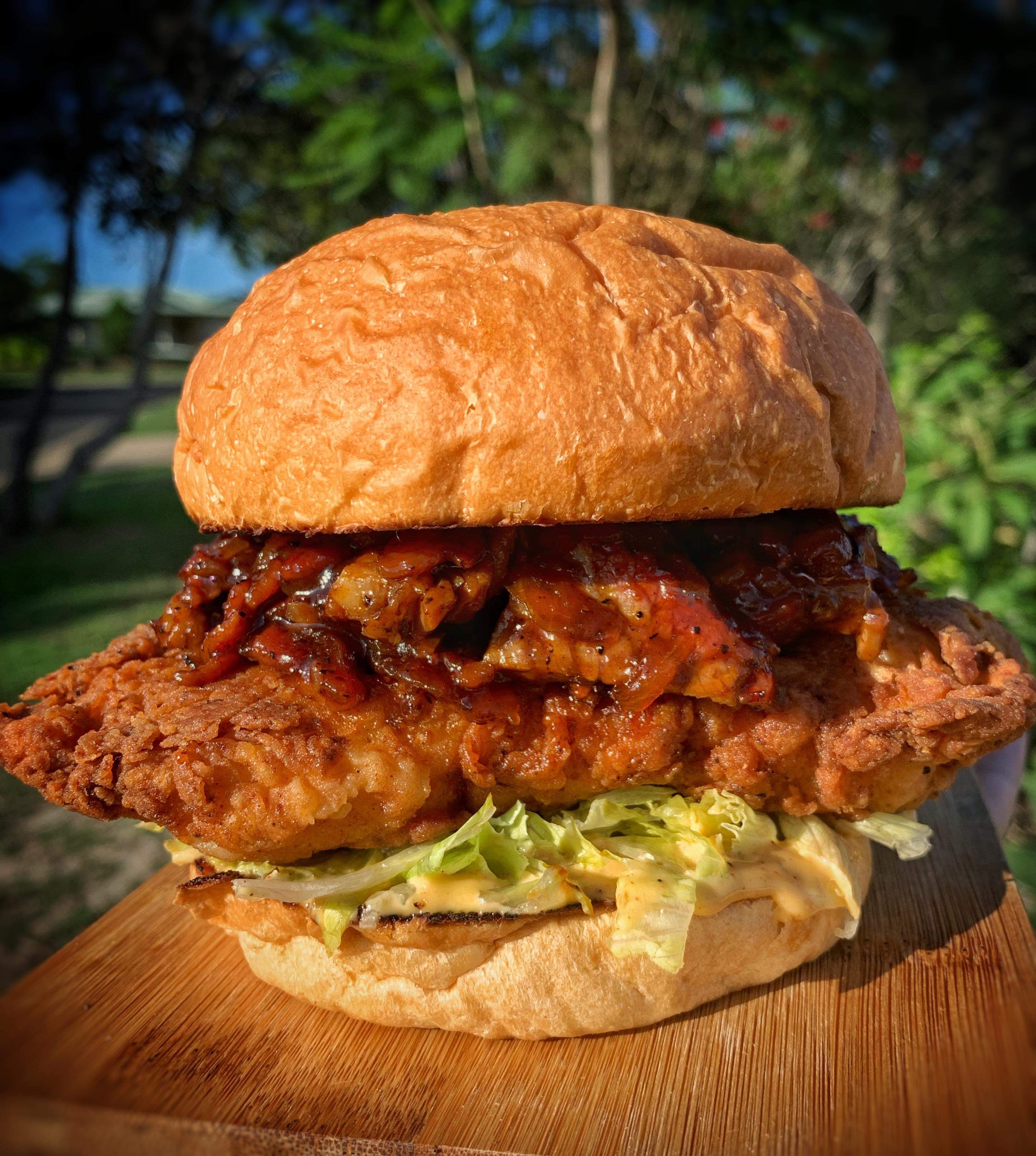 Southern Fried Chicken Sandwich w/ Bacon Jam