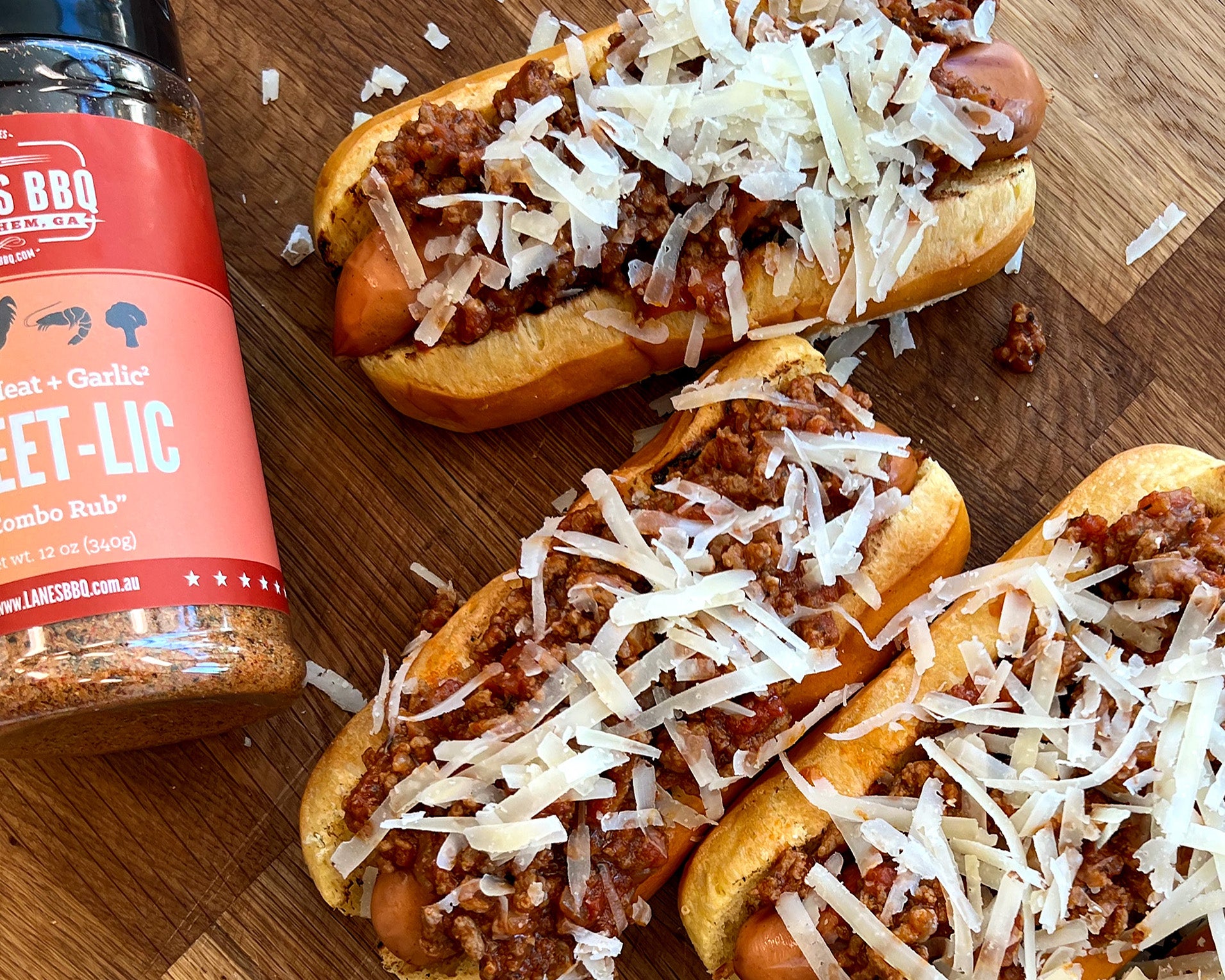 Sweet-Lic Chili Dogs