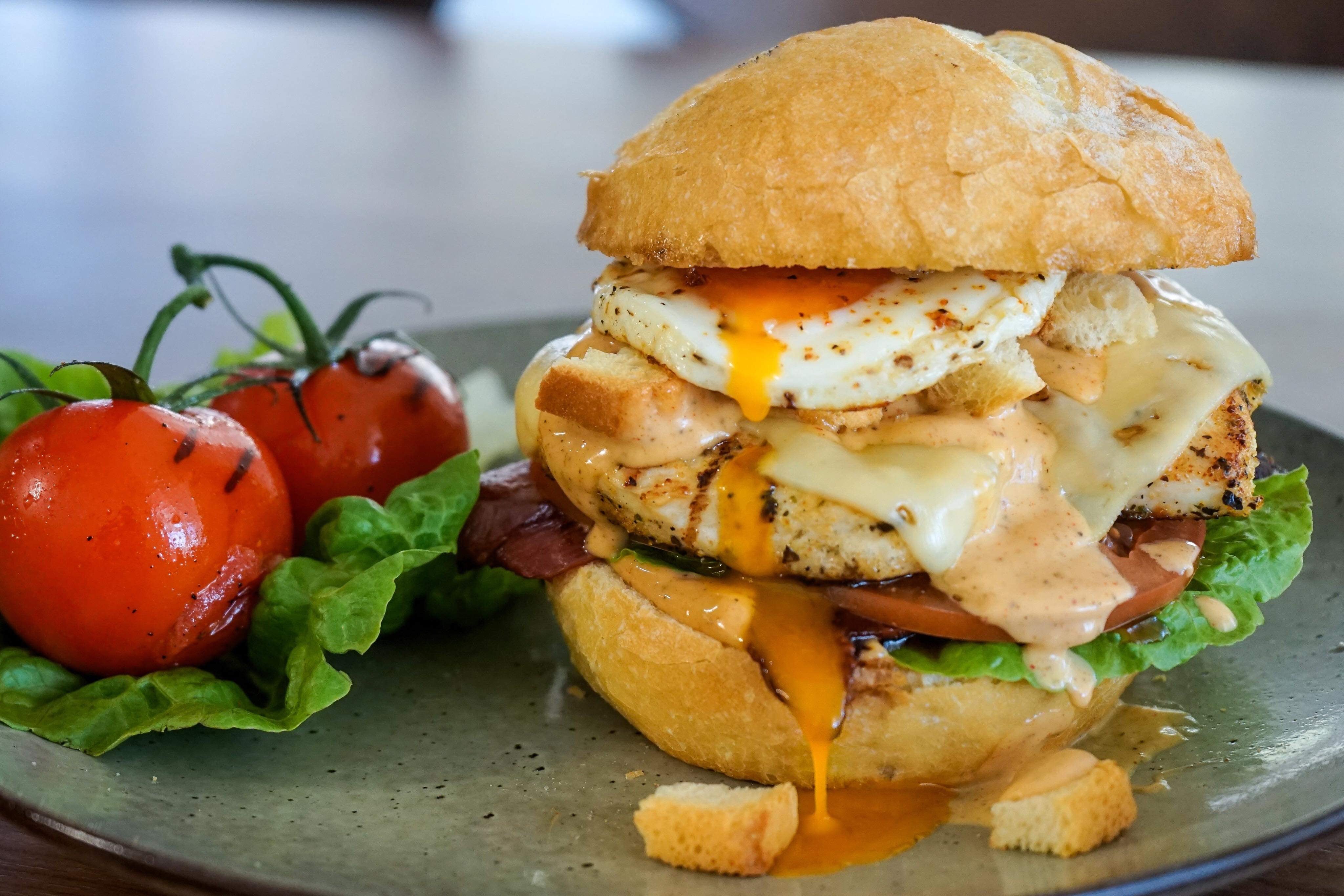 The Grilled Chicken Caesar Burger
