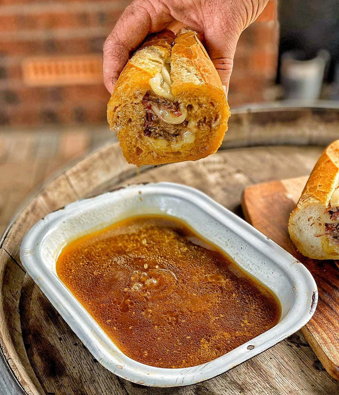 WAGYU BEEF FRENCH DIP SANDWICH