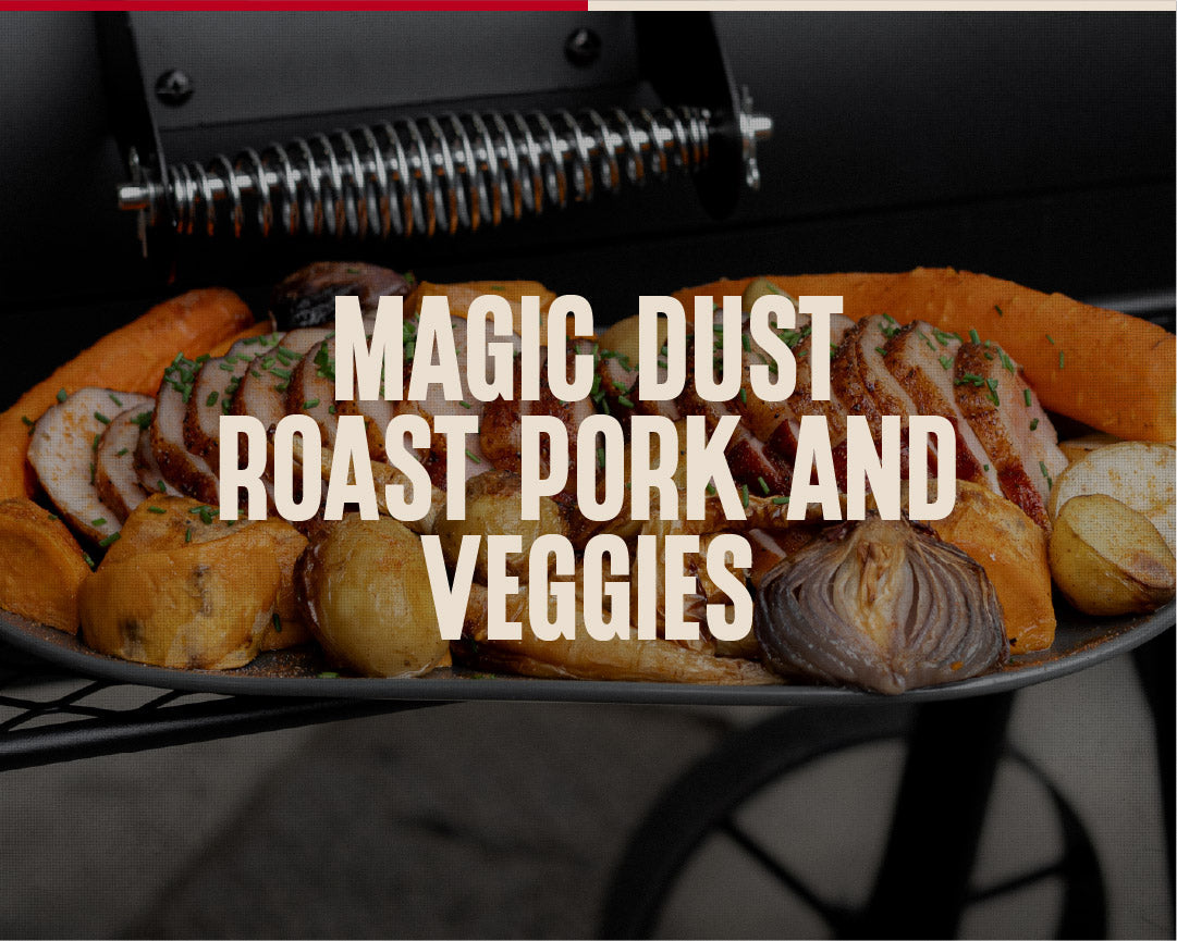 Magic Dust Smoked Pork  with Roast Veggies