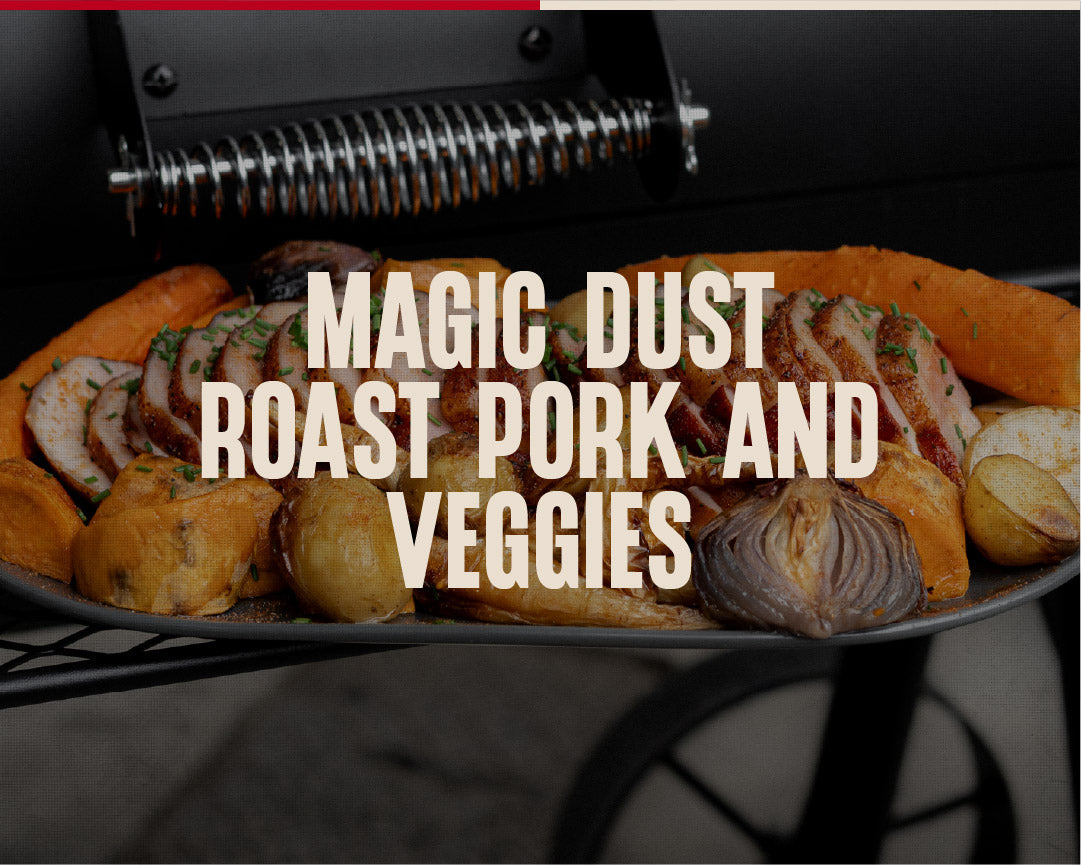 Magic Dust Smoked Pork  with Roast Veggies