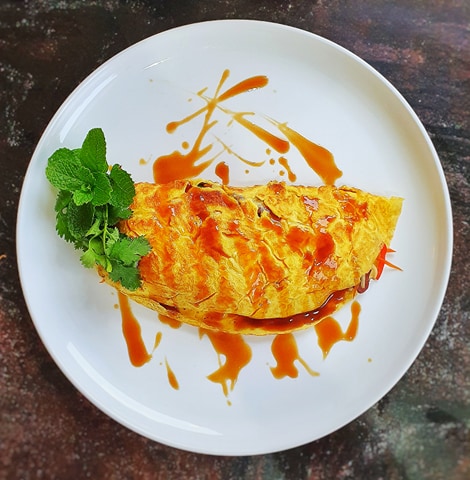 CHAR SIU PORK OMELETTE