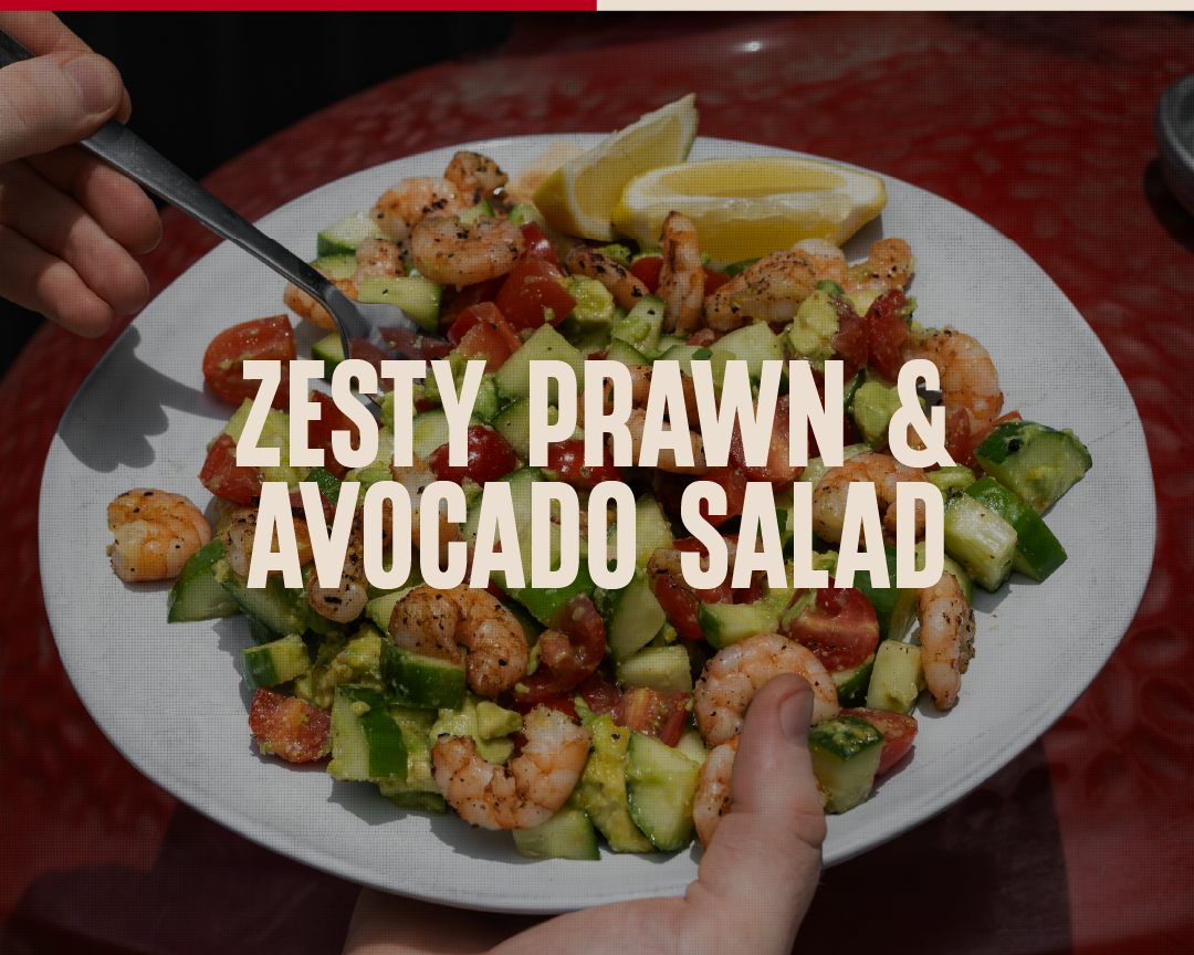 LEMON PEPPER PRAWN & AVOCADO SALAD
