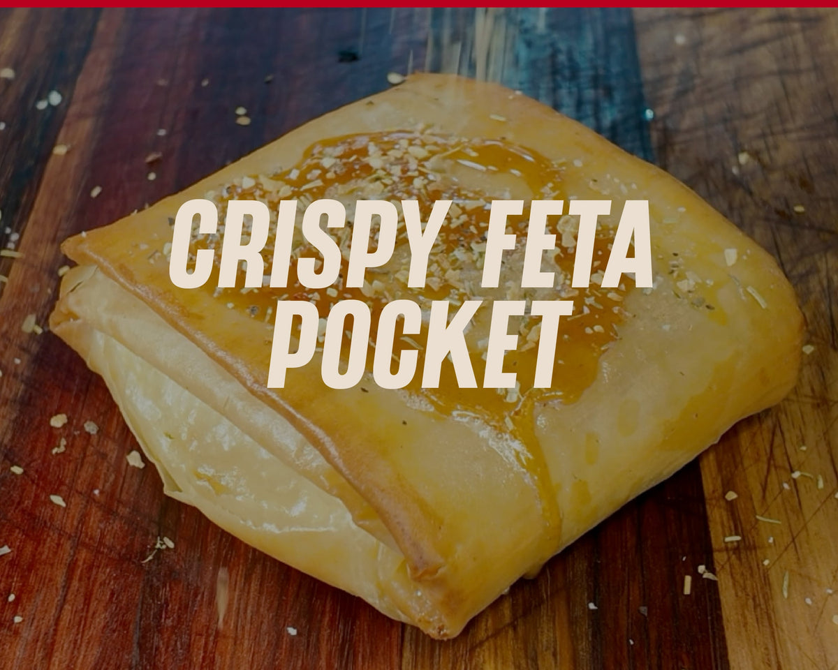 Crispy Feta Phyllo Pocket with Hot Honey & Sunday Roast