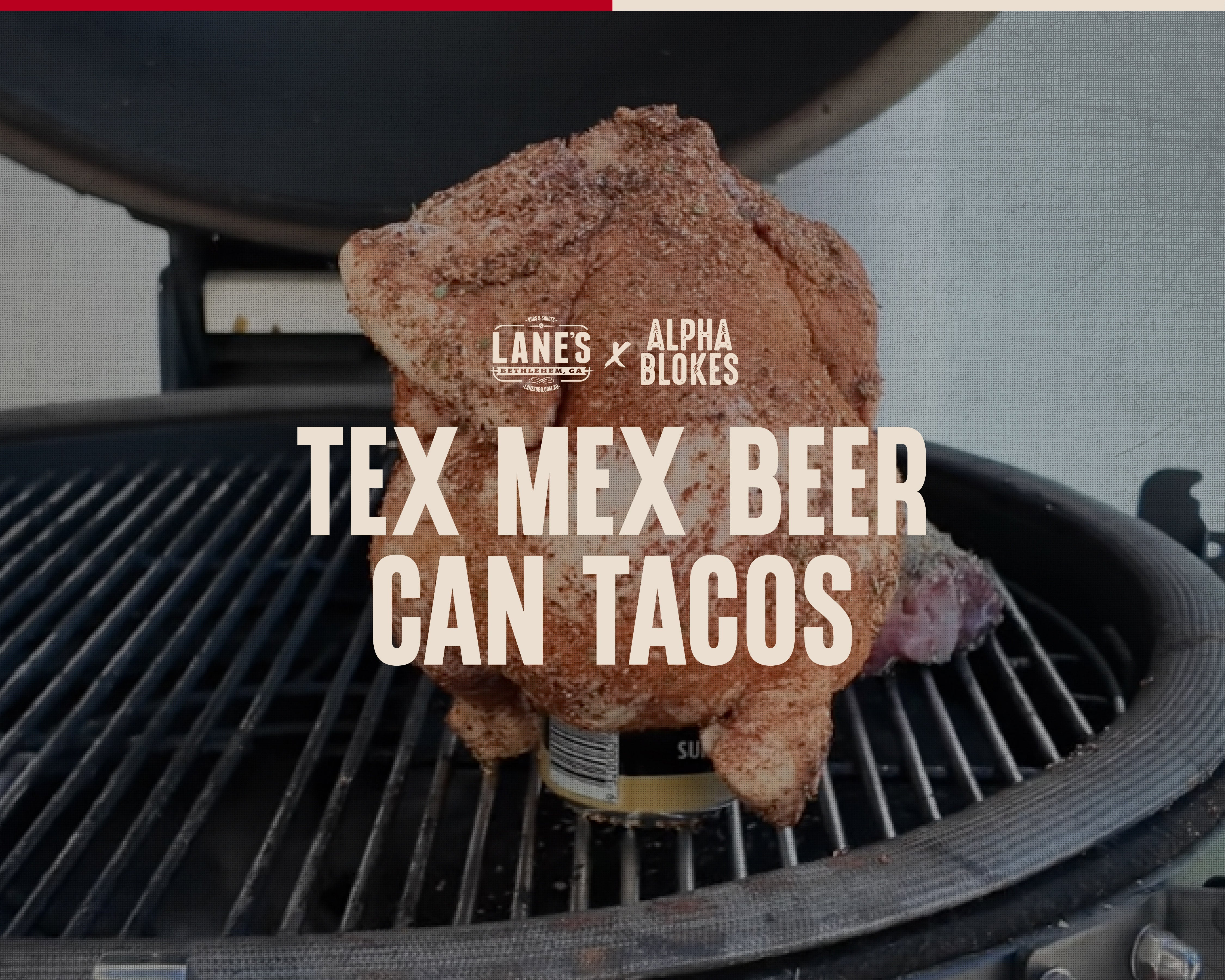 Tex Mex Beer Can Chicken Tacos