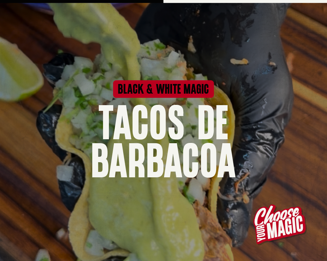 Smoked Lamb Barbacoa Tacos with White Magic Rub