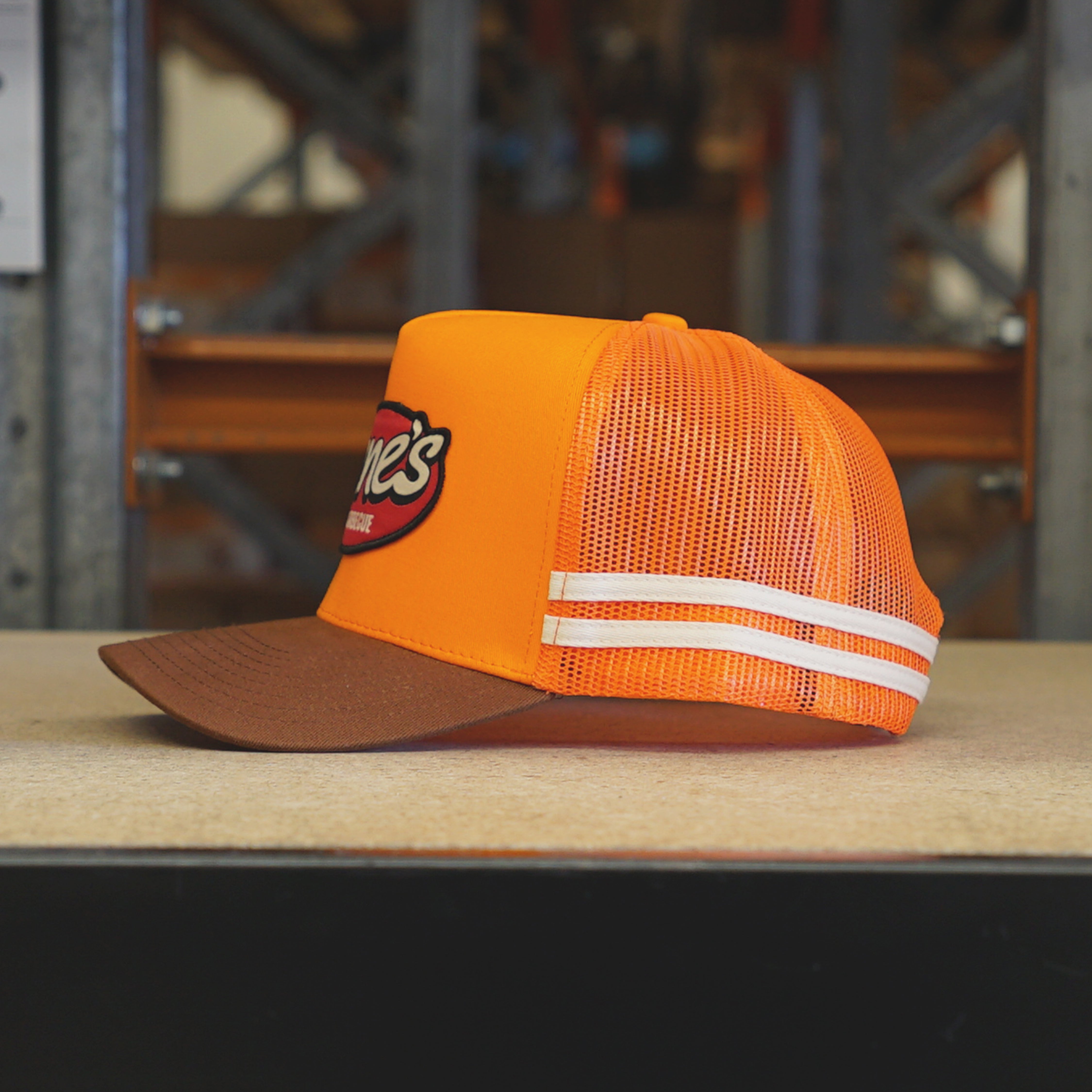 Lane's Trucker Hat - Brown/Orange
