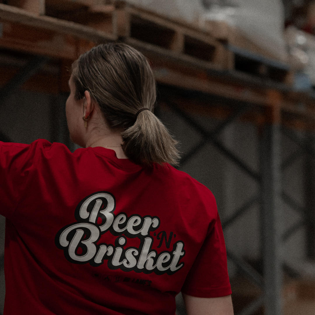 Beer n Brisket T Shirt - Cardinal
