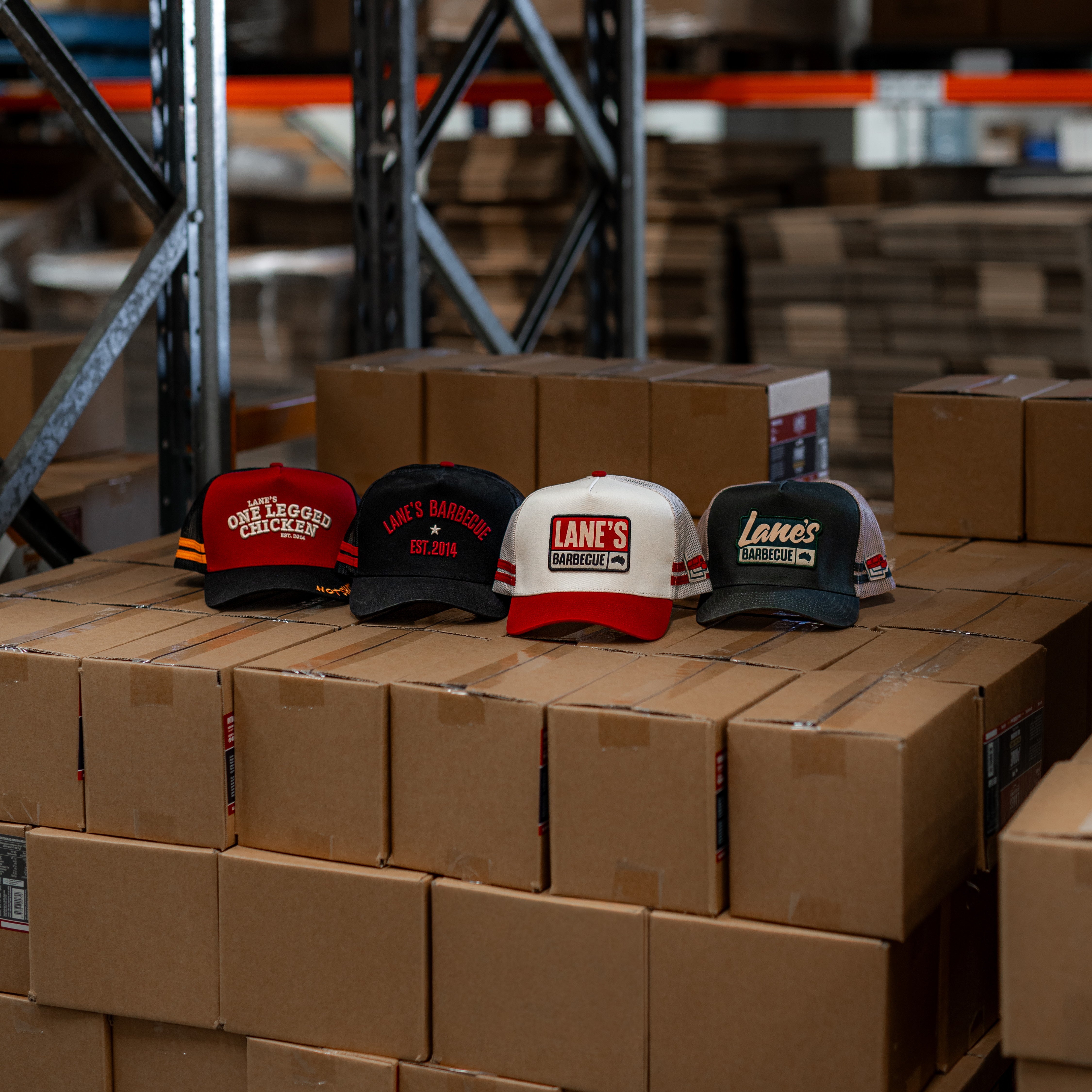 Lanes Trucker Hat - One Legged Chicken