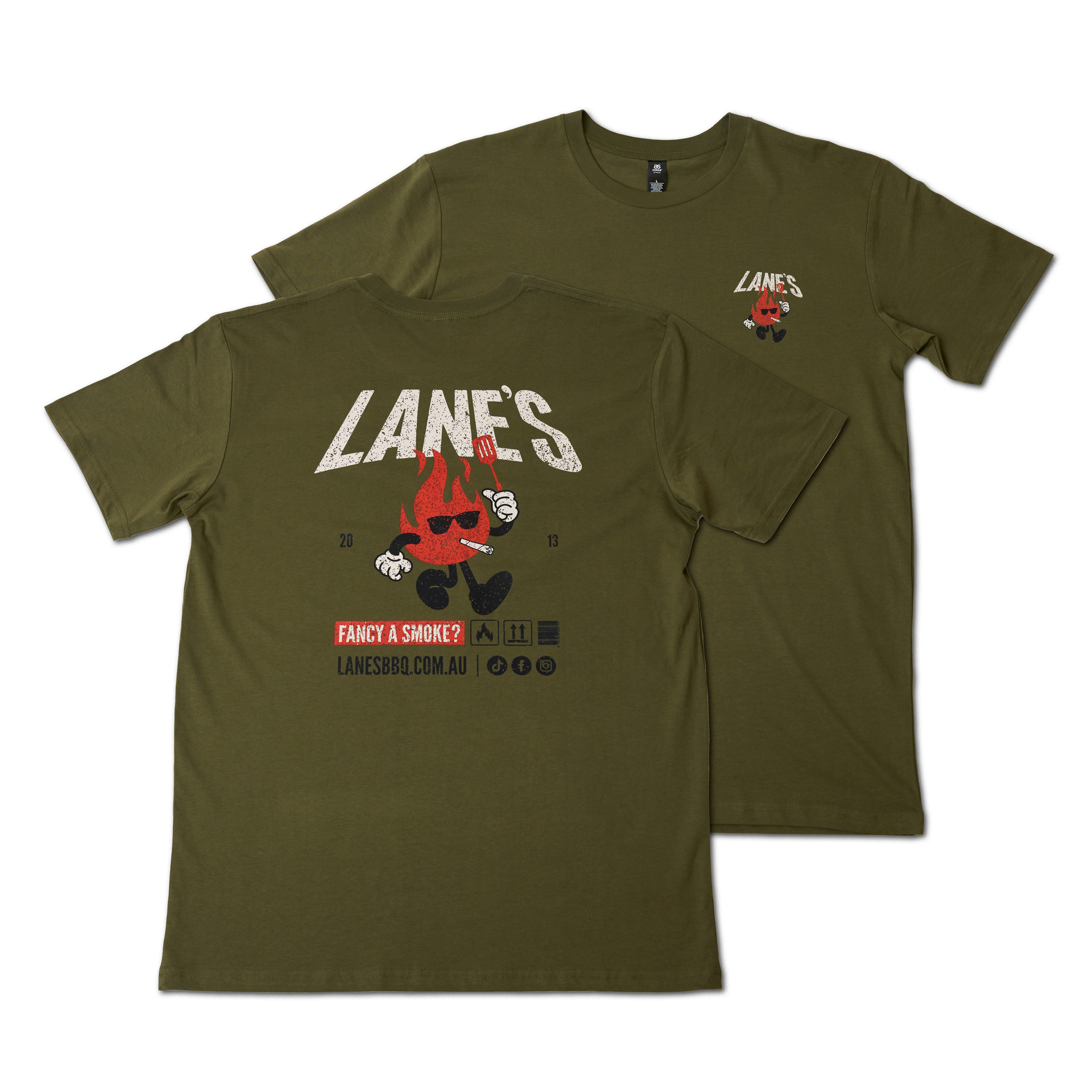 Fancy A Smoke T Shirt - Army Green