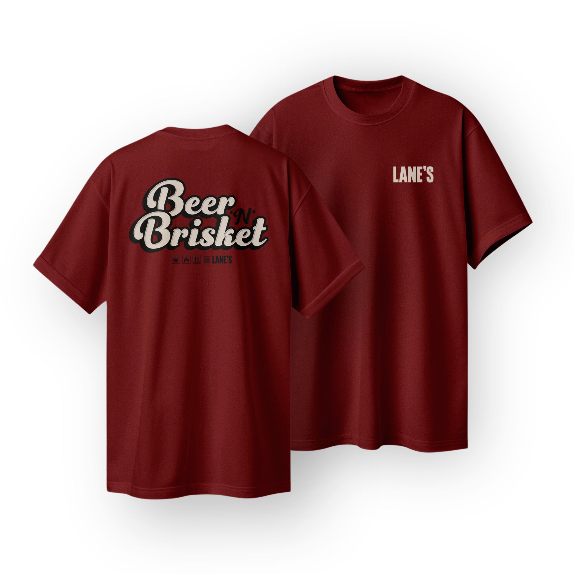 Beer n Brisket T Shirt - Cardinal