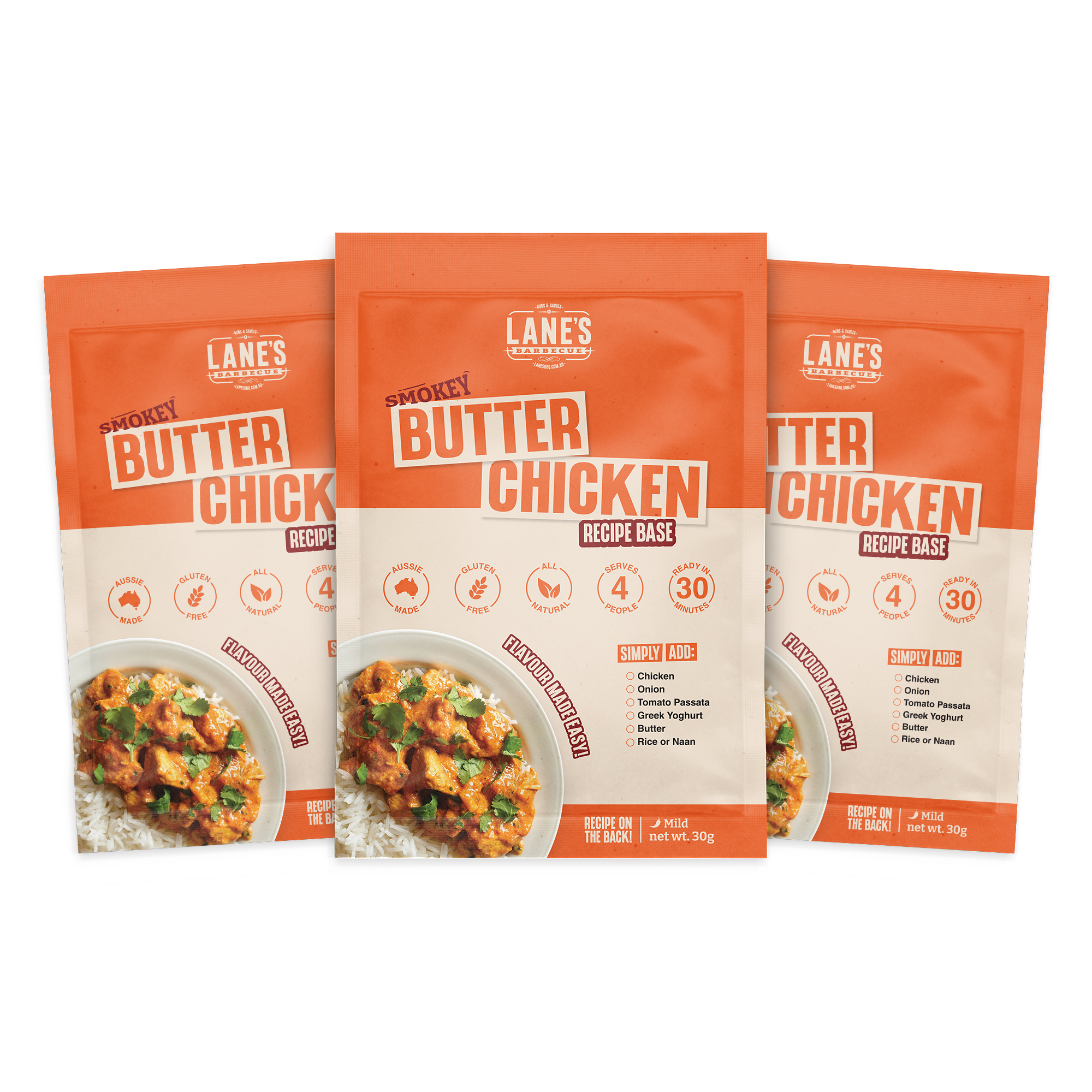 Smokey Butter Chicken Recipe Base 3pk