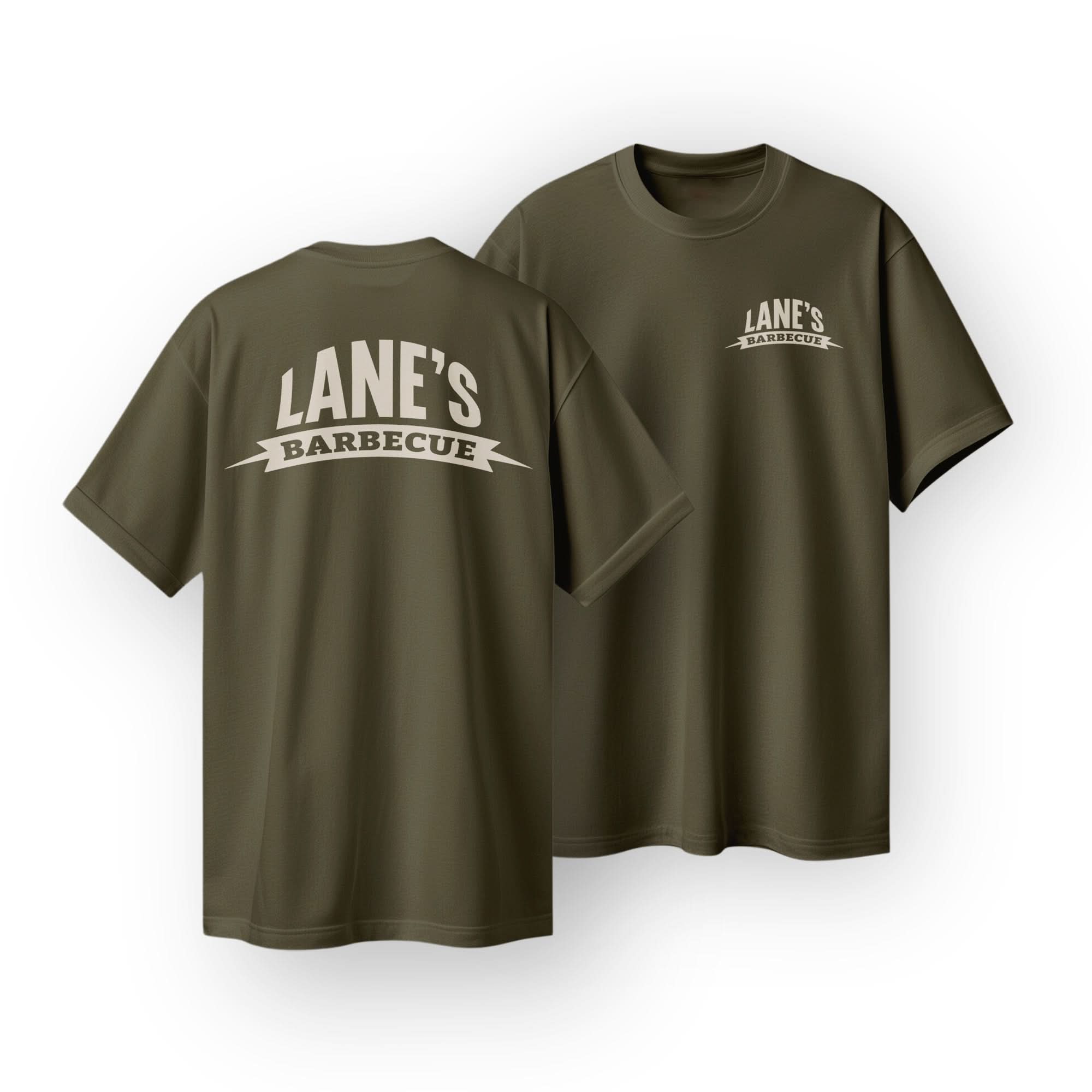 Lane's Signature T Shirt - Army Green