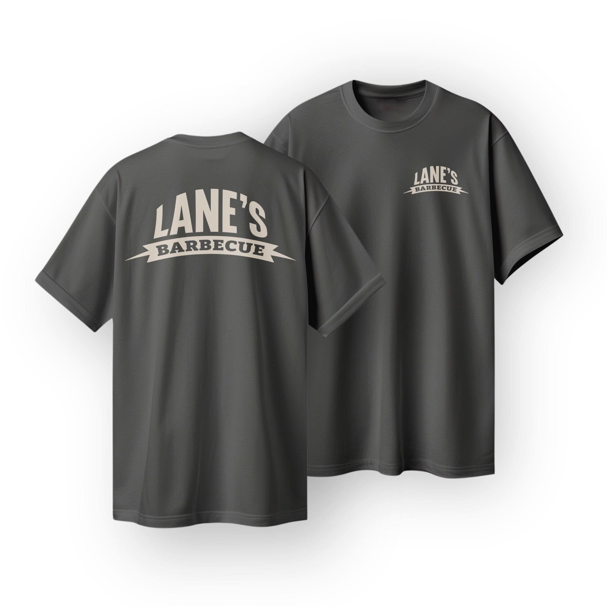 Lane's Signature T Shirt - Charcoal