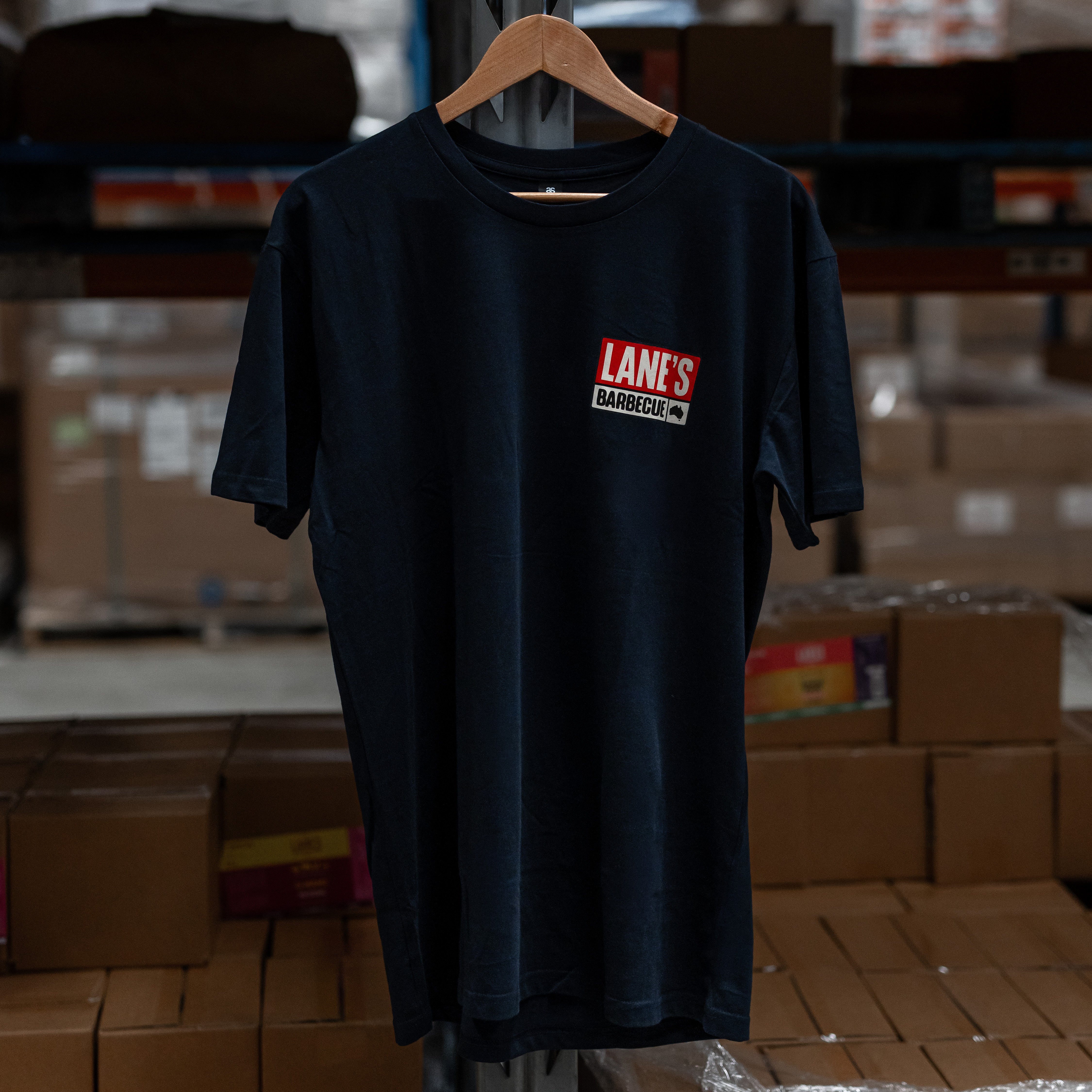 BBQ Menu T Shirt - Navy