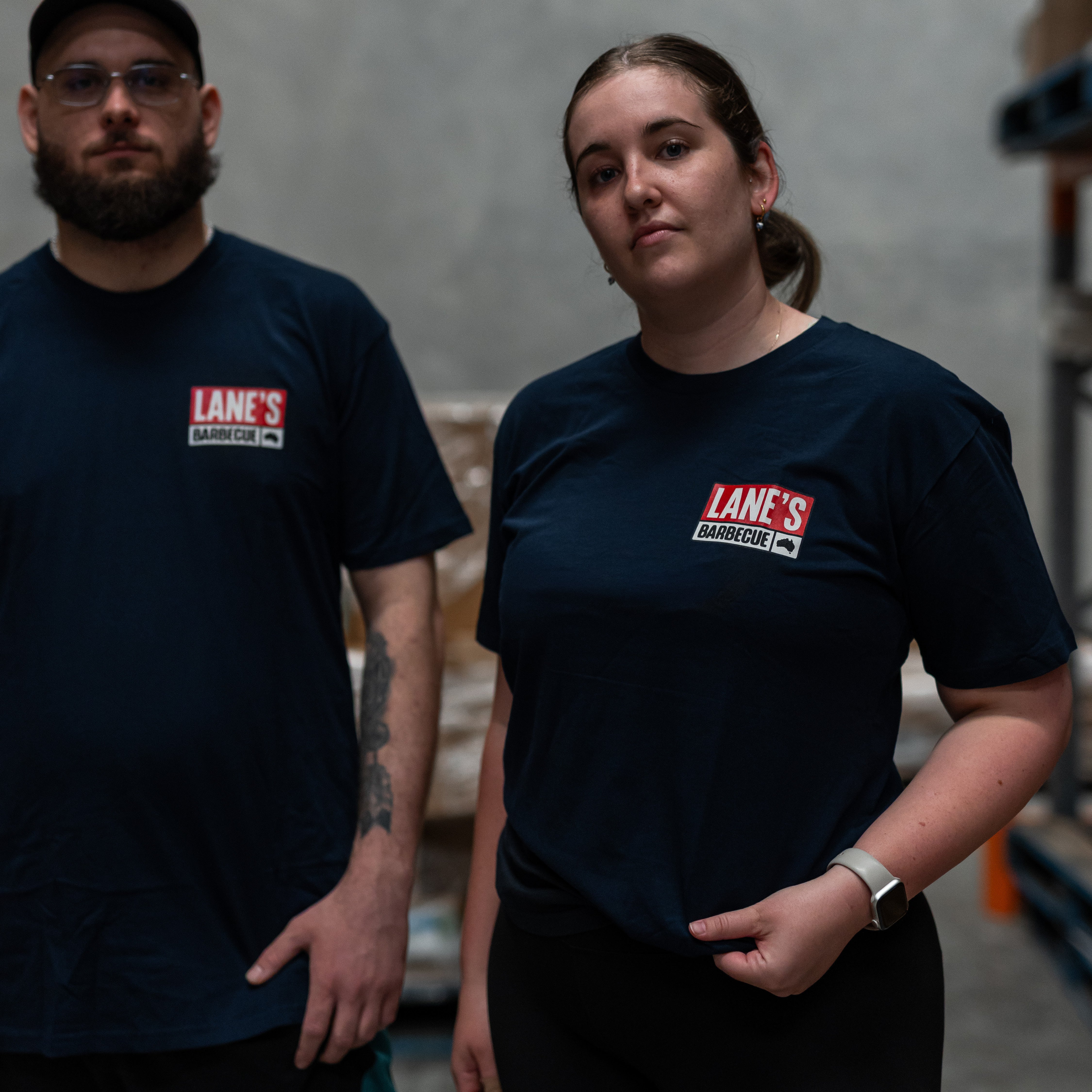 BBQ Menu T Shirt - Navy