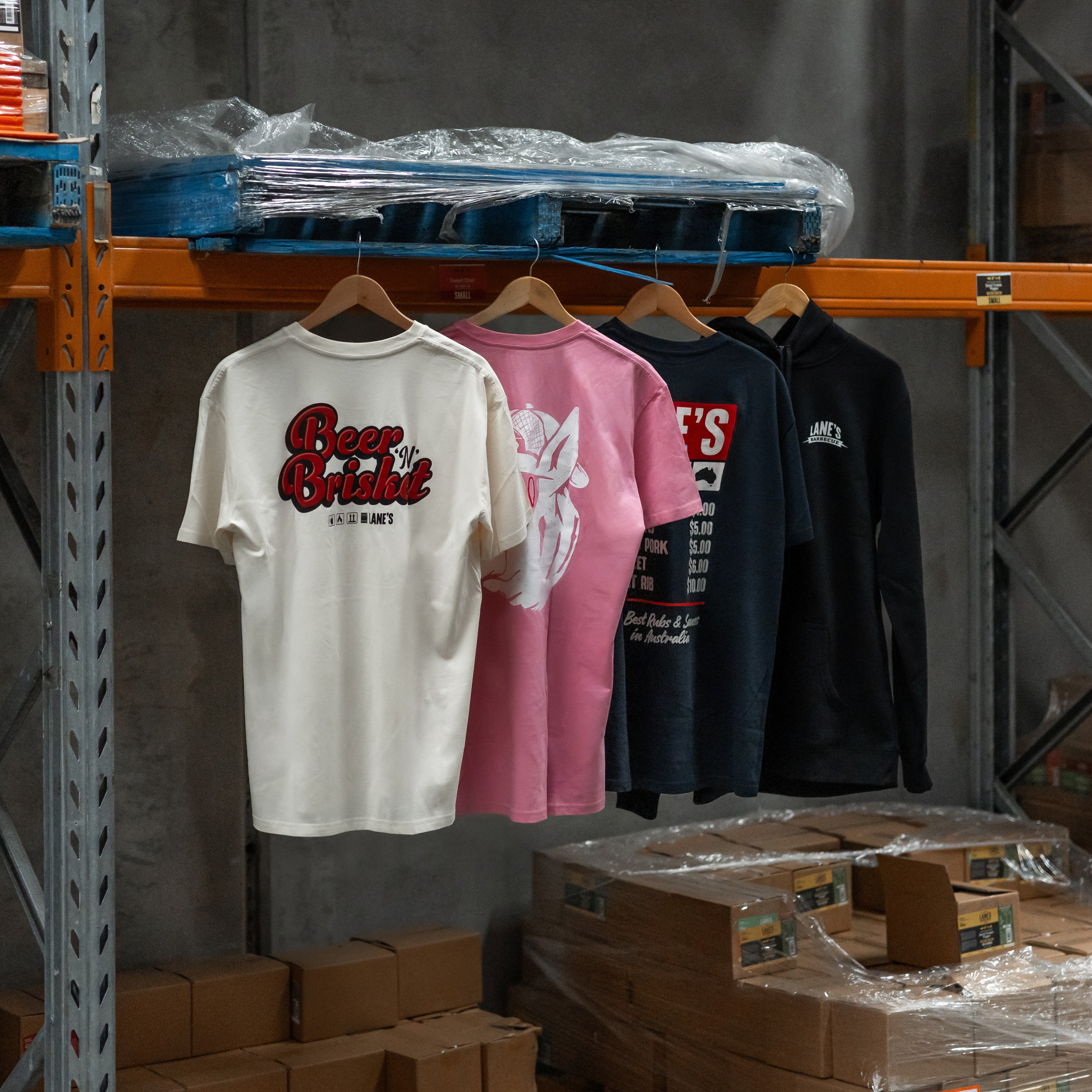 Beer n Brisket T Shirt - Cream