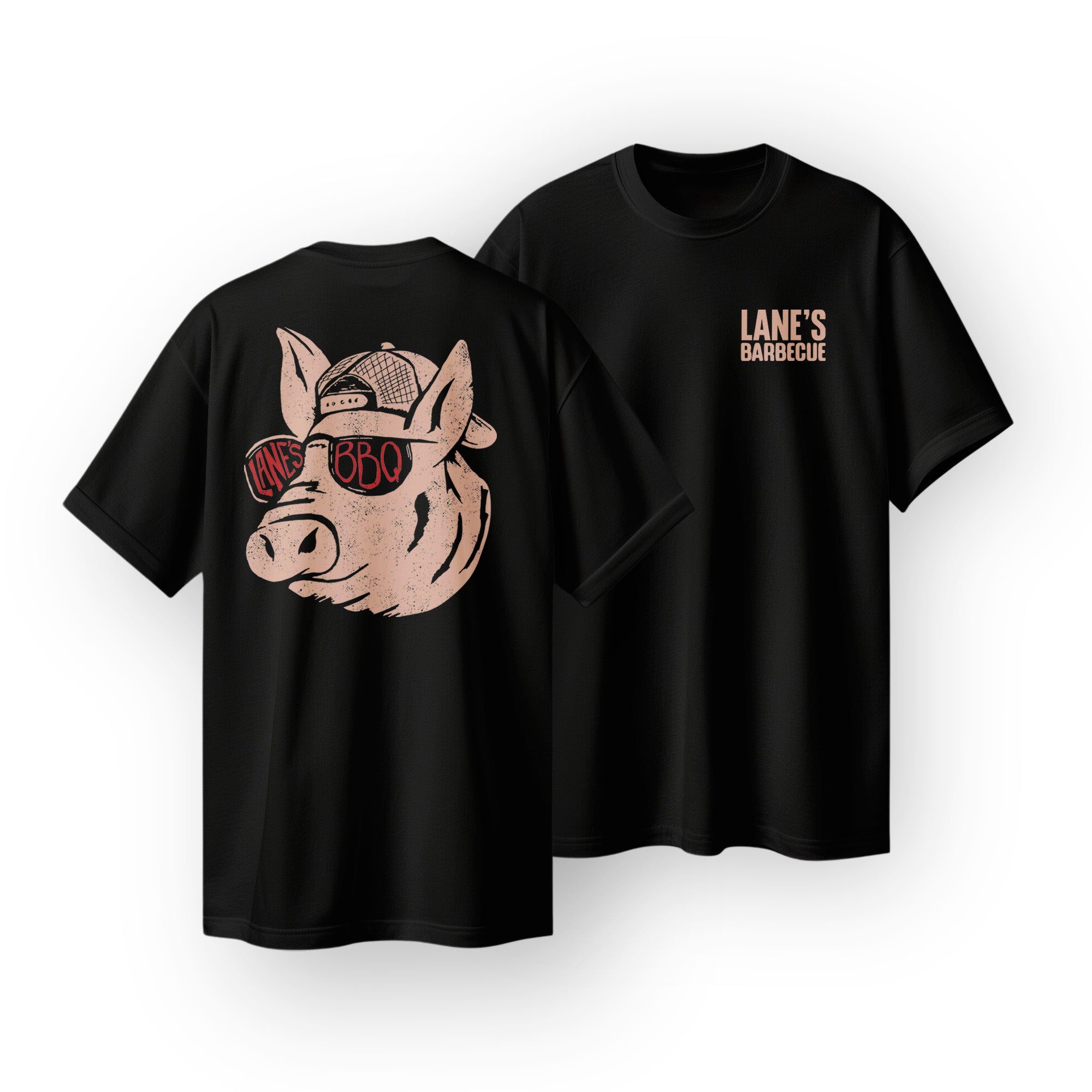 PIG HEAD T Shirt - Black