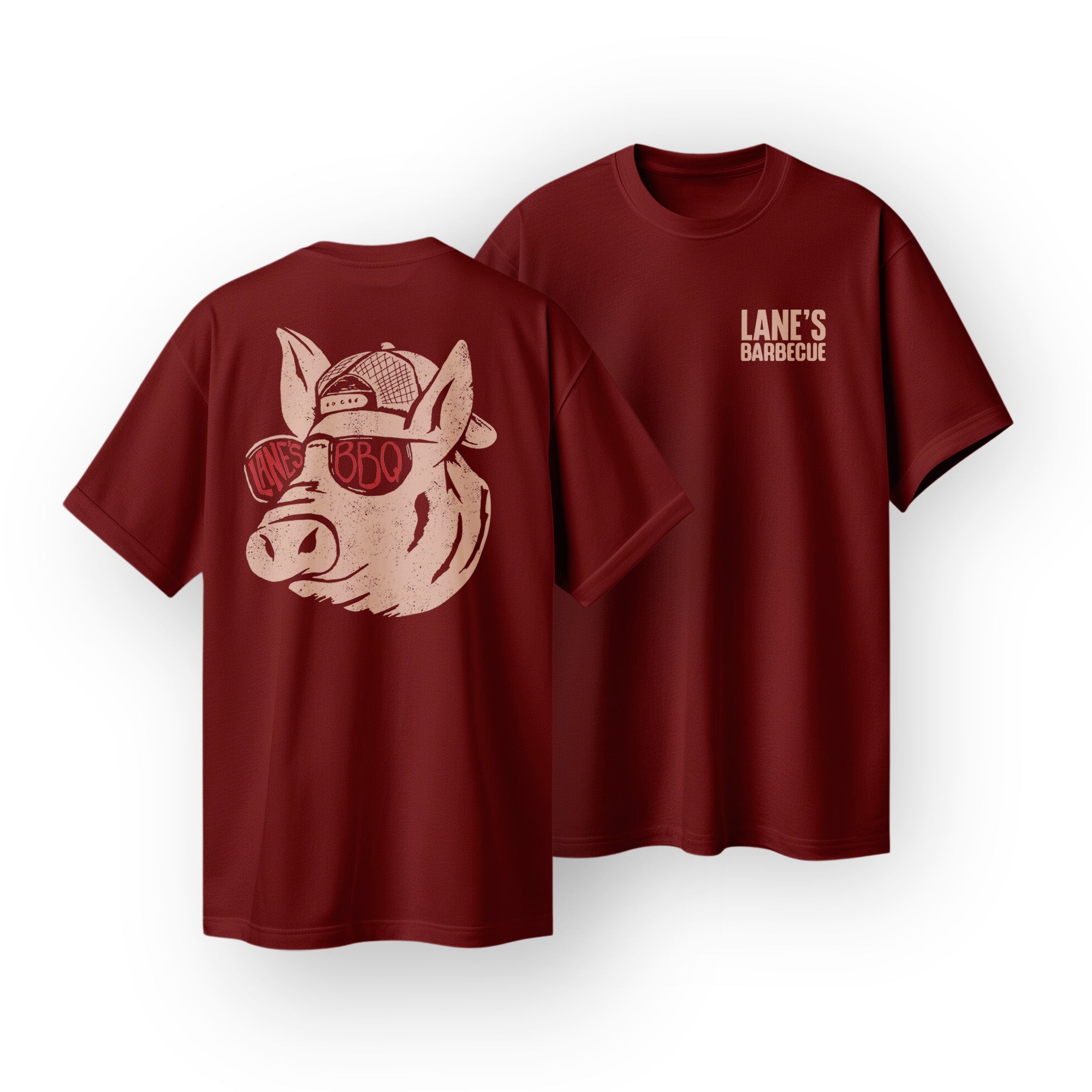 PIG HEAD T Shirt - Cardinal