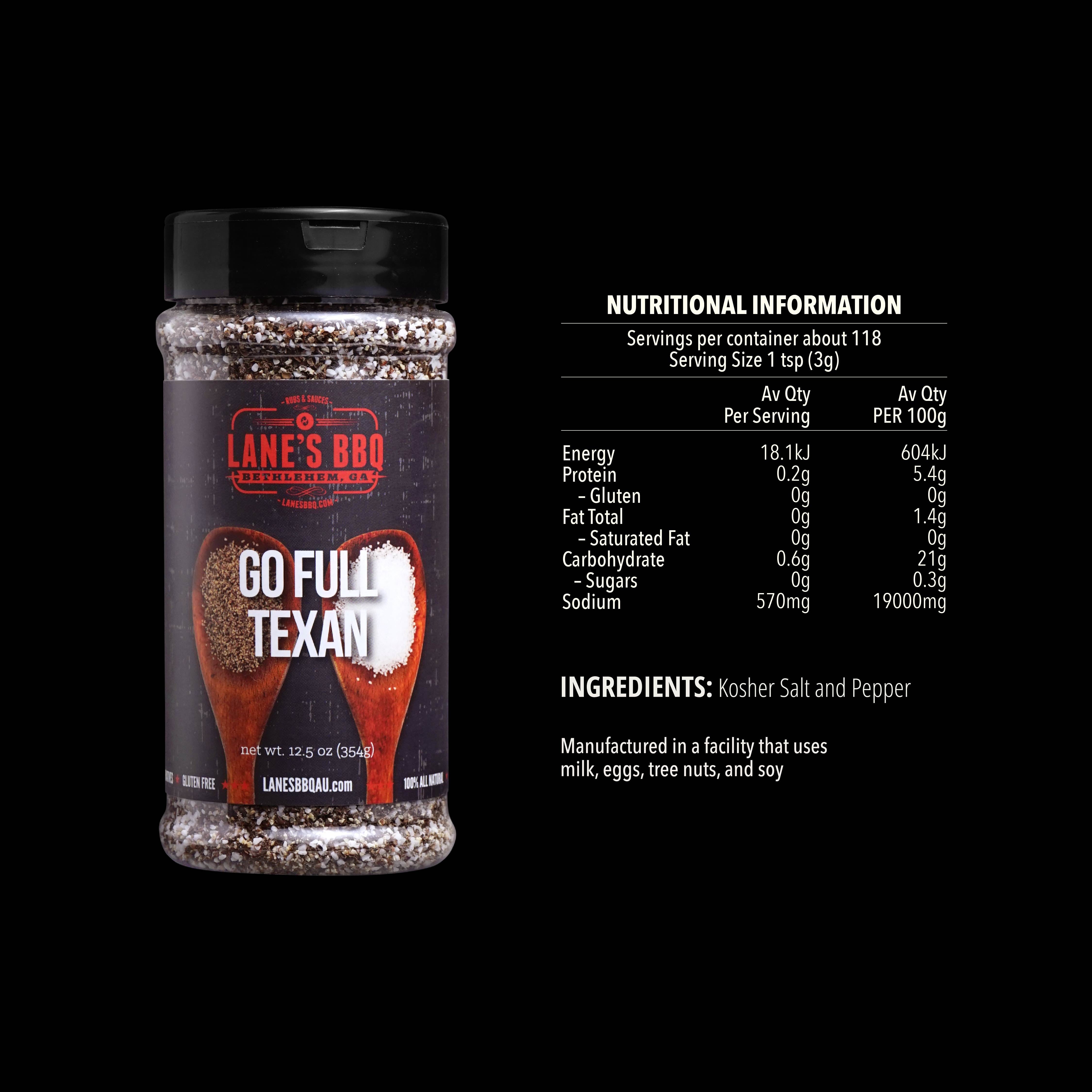 Go Full Texan 50/50 Salt + Pepper