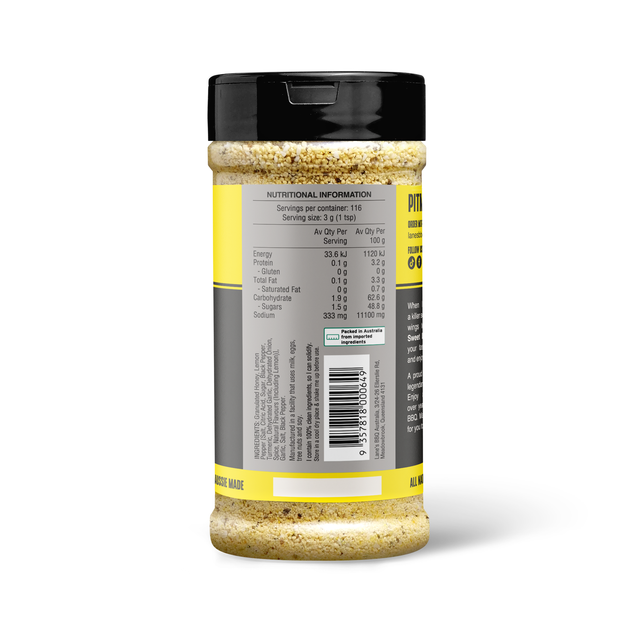 Sweet Lemon Pepper Rub