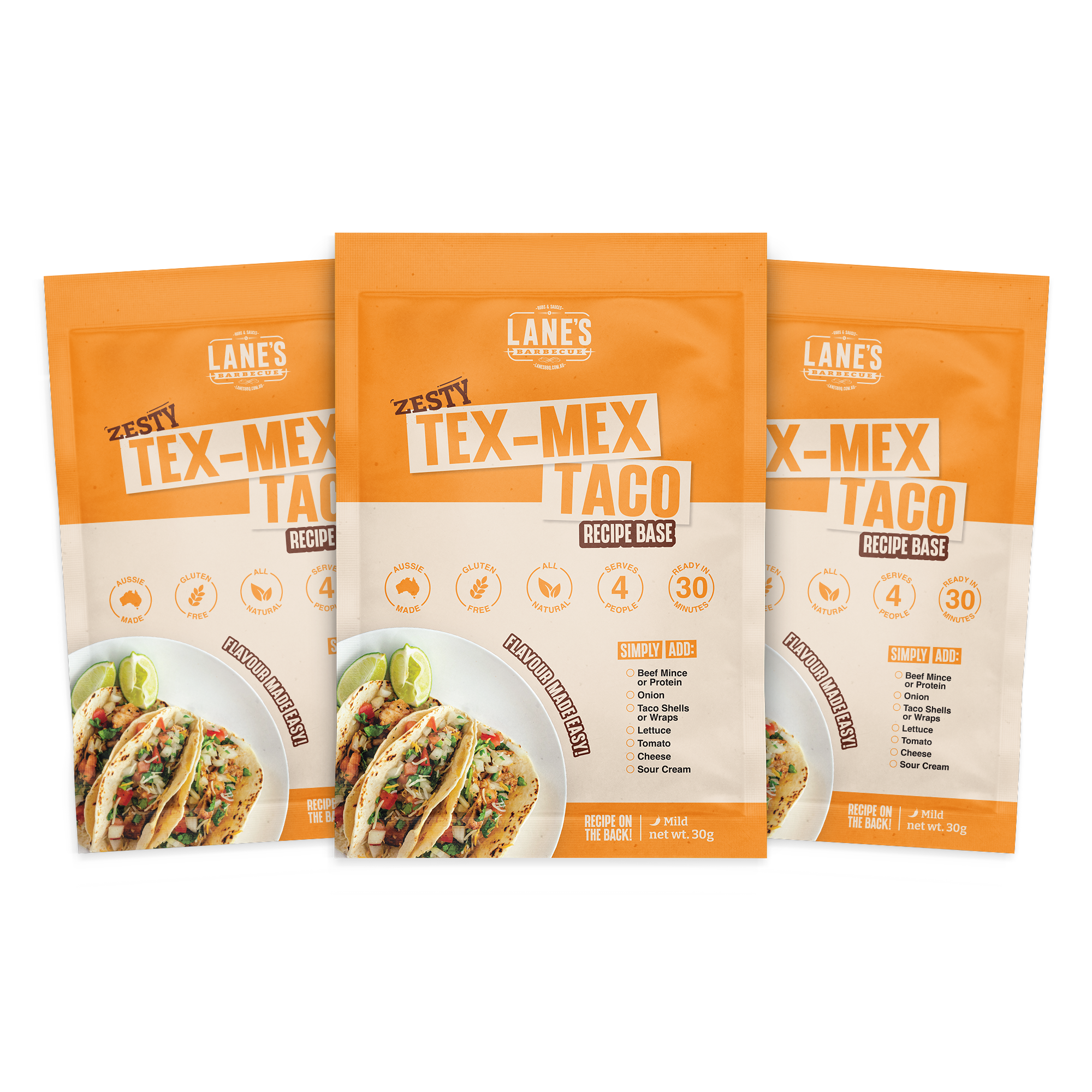 Zesty Tex-Mex Taco Recipe Base 3pk